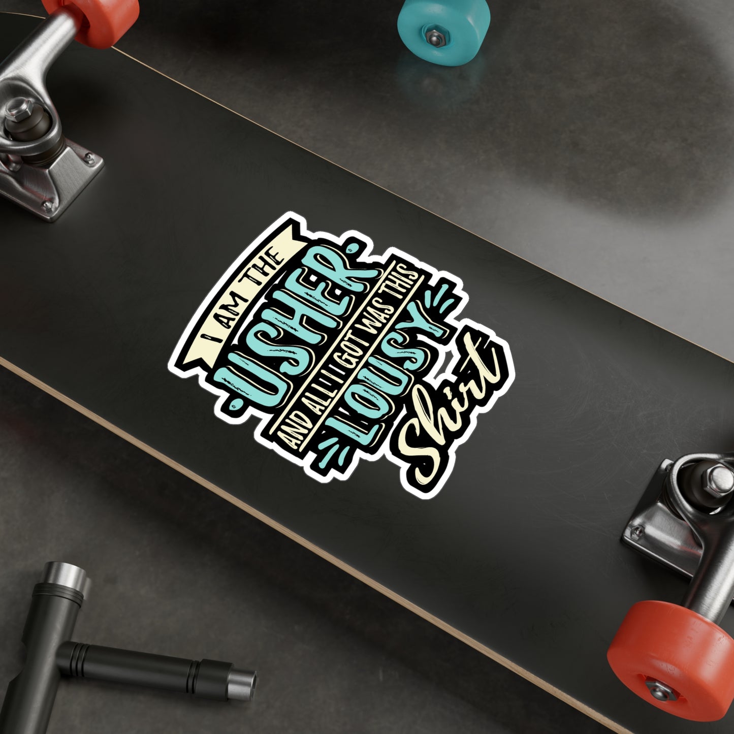 I Am The Wedding Usher | Wedding-usher Sticker | Ceremony Decals | Guests Laptop Sticker | Wedding-usher Gift | Ceremony Gift