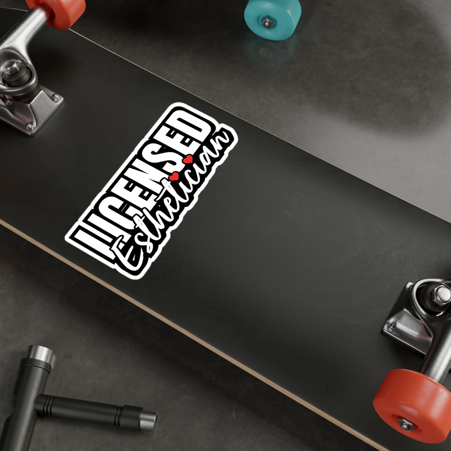 Licensed Esthetician | Beautician Sticker | Esthetician Decals | Makeup-artist Laptop Sticker | Beautician Gift | Esthetician Gift