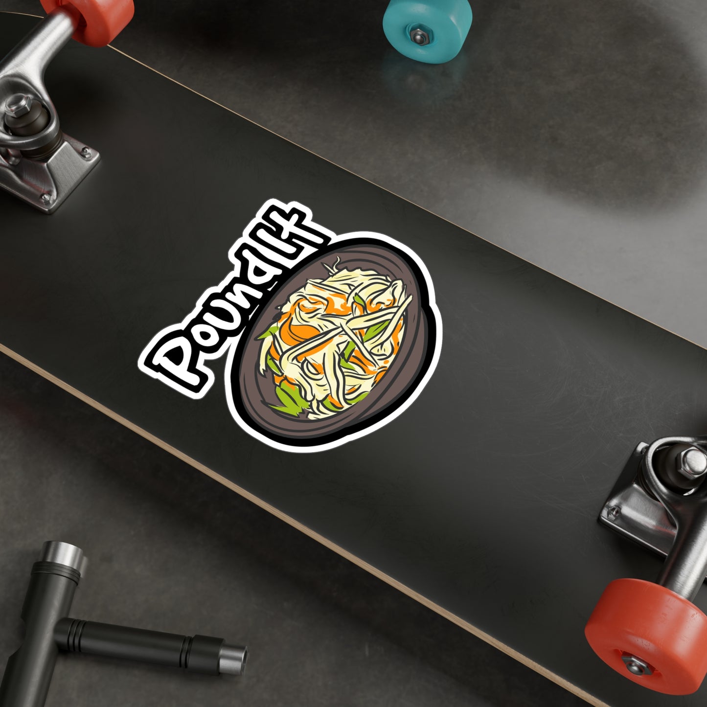 Pound It - Thai Sticker for Car Window Laptop Sticker. Water Bottle Sticker, Vinyl Food Decal, Salad Sticker - Thai Gift