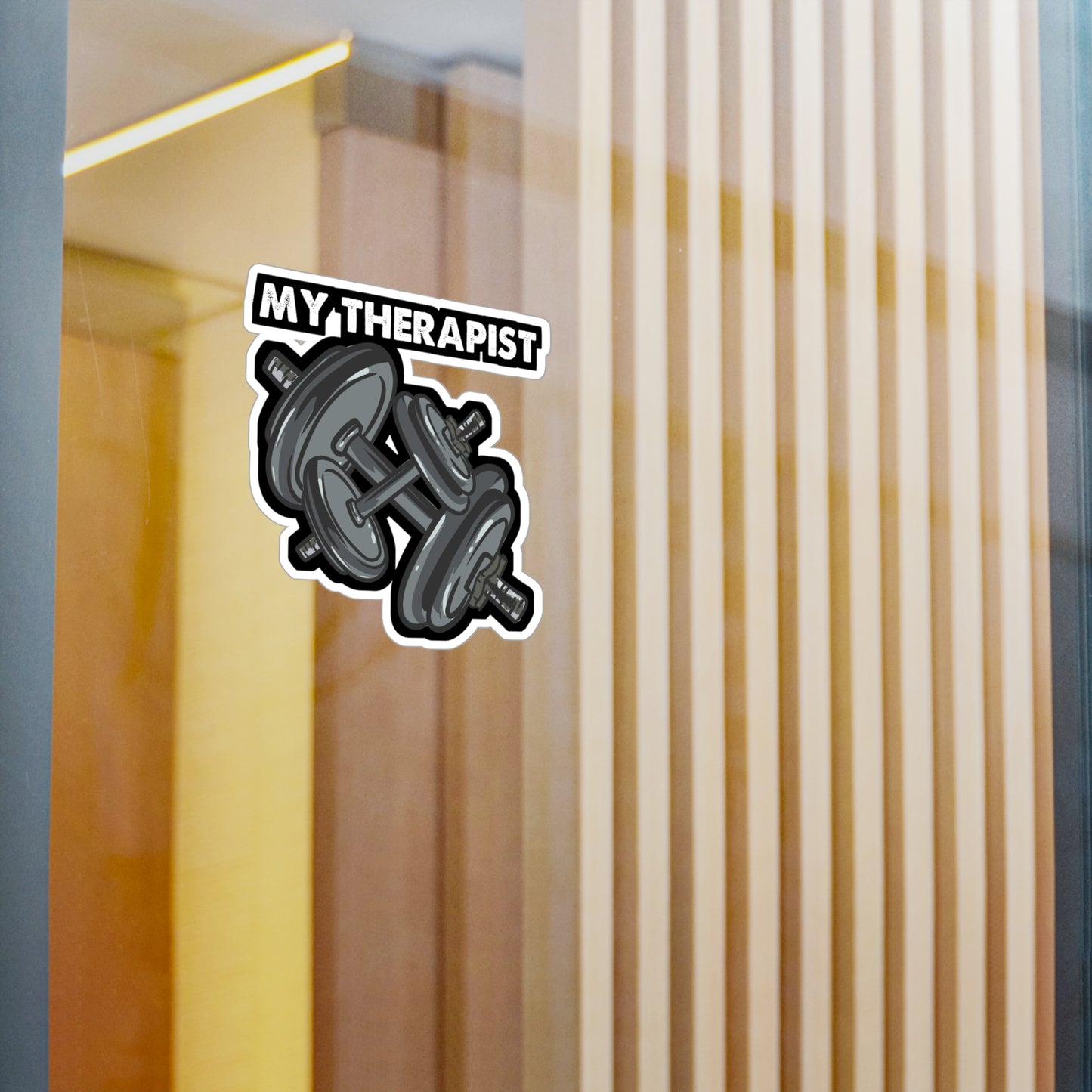 My Therapist Bodybuilding Weightlifting | Bodybuilding Sticker | Weightlifting Decals | Bodybuilding Gift