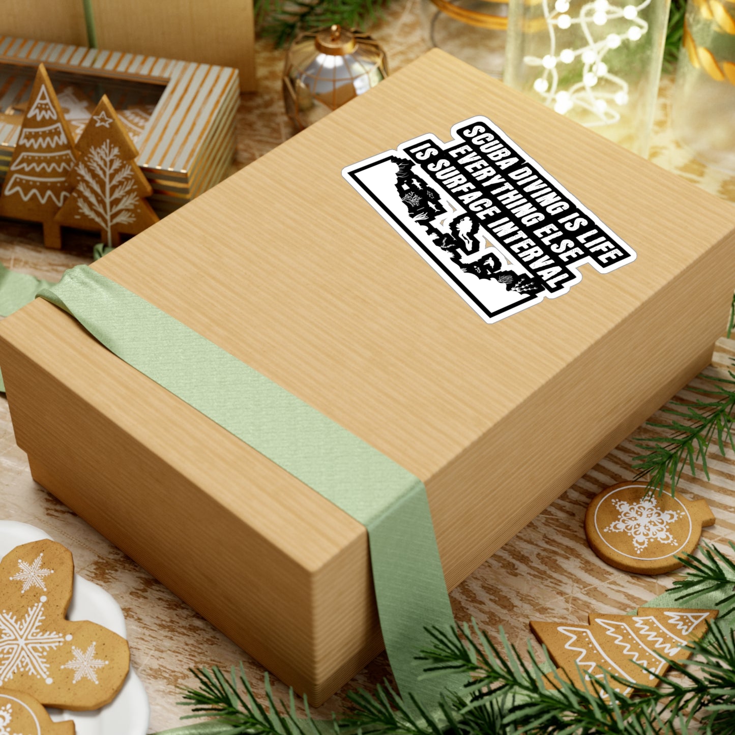 Scuba Diving is Life Everything Else Is Surface Interval - Diver Sticker for Laptop Sticker. Water Bottle Sticker, Vinyl Scuba-diving Decal - Diver Gift