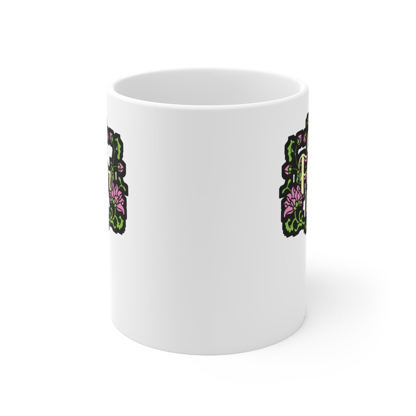 Crazy Flower Lady - Florists Mug for Coffee 11oz. Florists Cup, White ceramic, Gardening Mug, Spring Coffee Tea Cup - Florists Gift