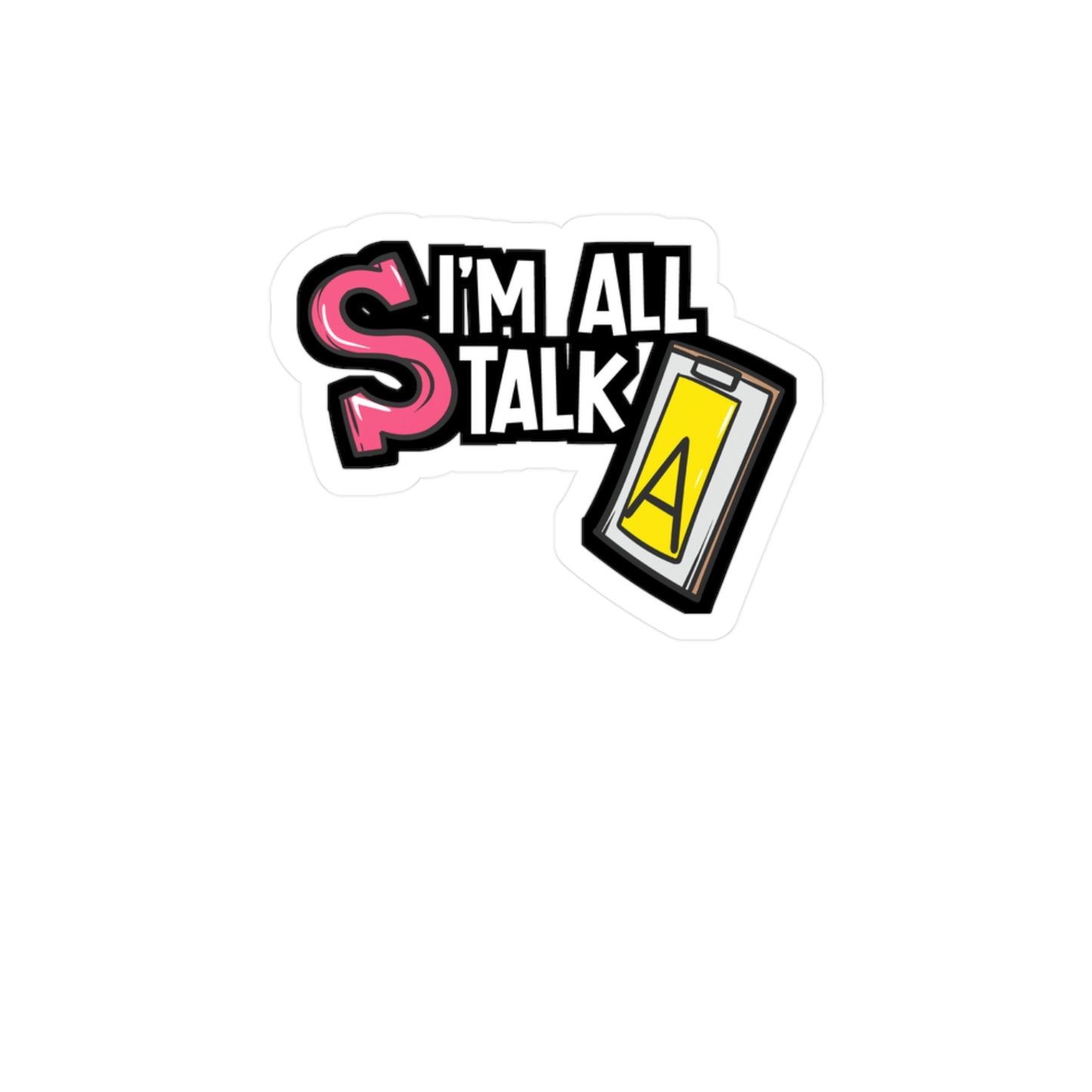 I'm All Talk - Speech-pathology Sticker for Laptop Sticker. Water Bottle Sticker, Vinyl Phoneme Decal - Speech-pathology Gift