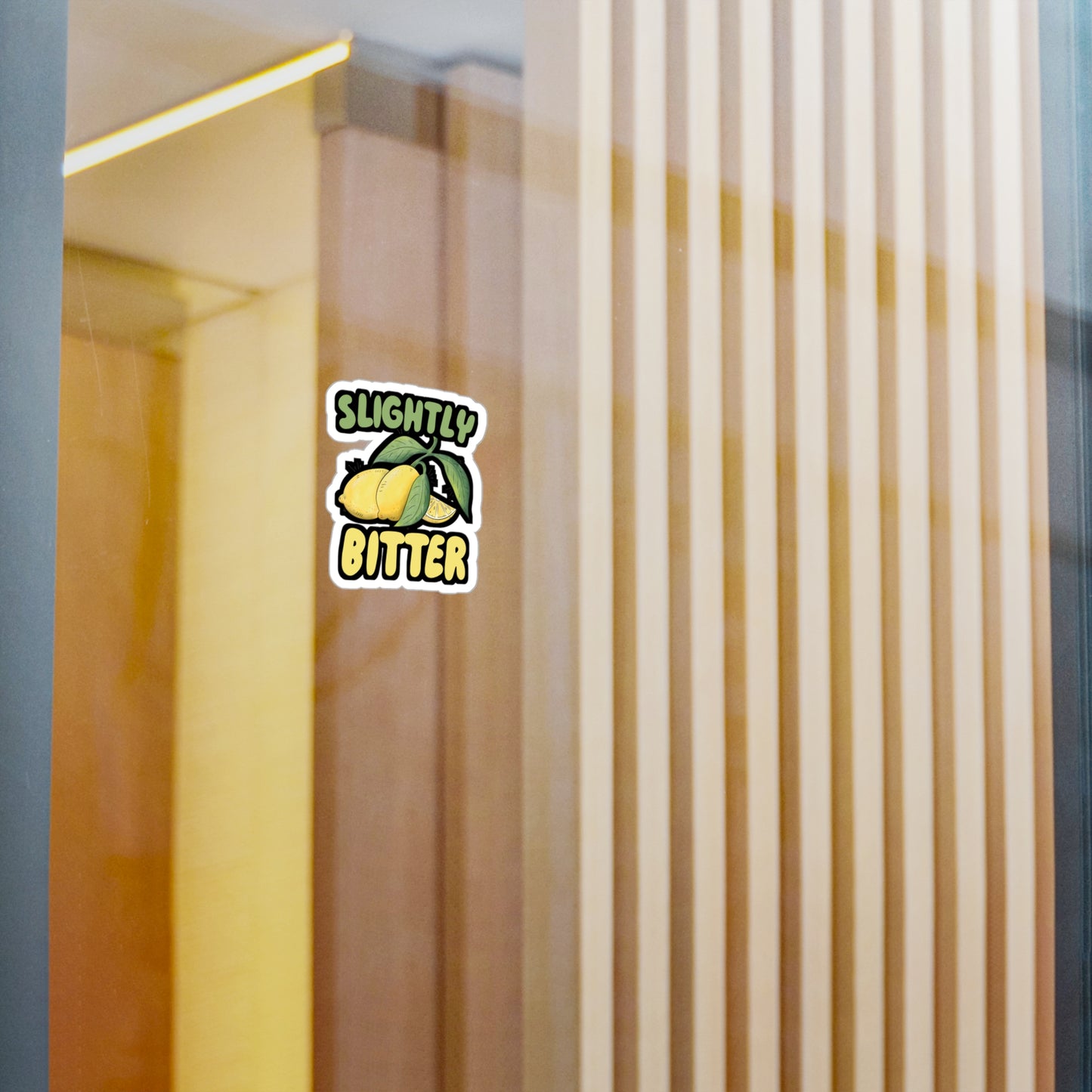 Slightly Bitter - Lemonade Sticker for Wall, Laptop, Window, Truck, Car Lemonade Gift Vinyl Lemon Decal Sticker