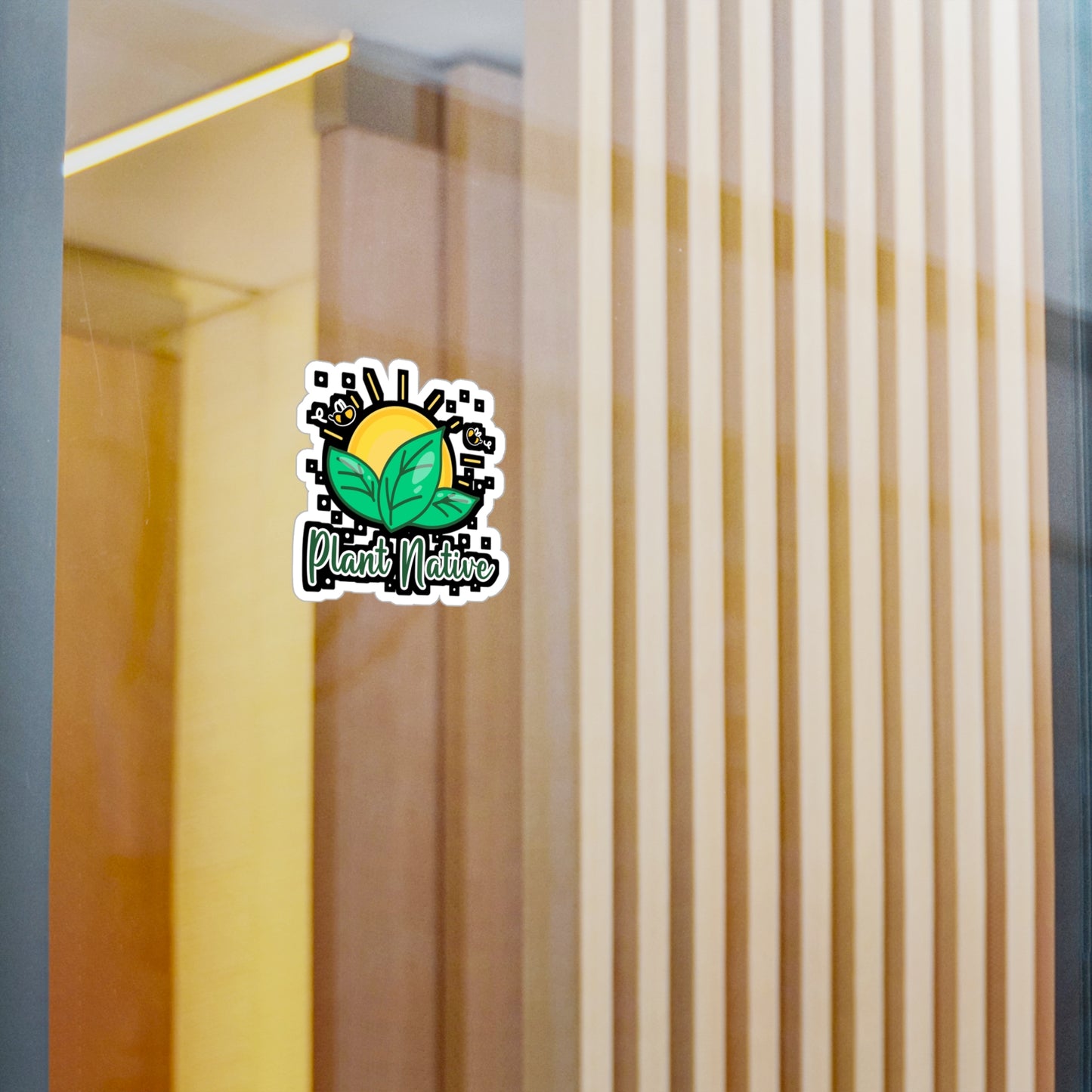 Plant Native - Gardening Sticker for Laptop Sticker. Water Bottle Sticker, Vinyl Greenhouse Decal - Gardening Gift