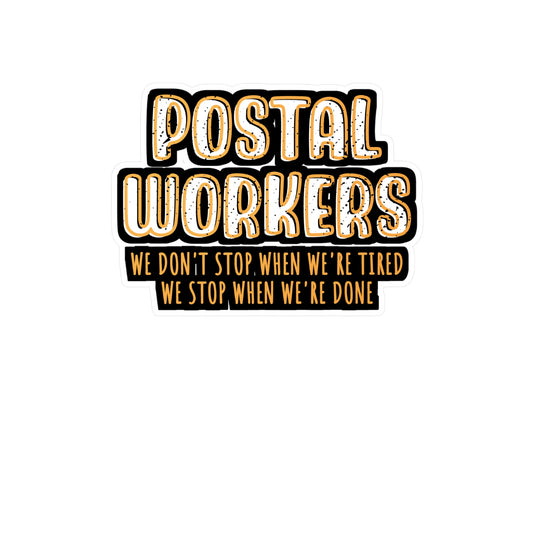 Postal Workers | Postal worker Sticker | Funny postal worker Decals | Postman Laptop Sticker | Postal worker Gift | Funny postal worker Gift