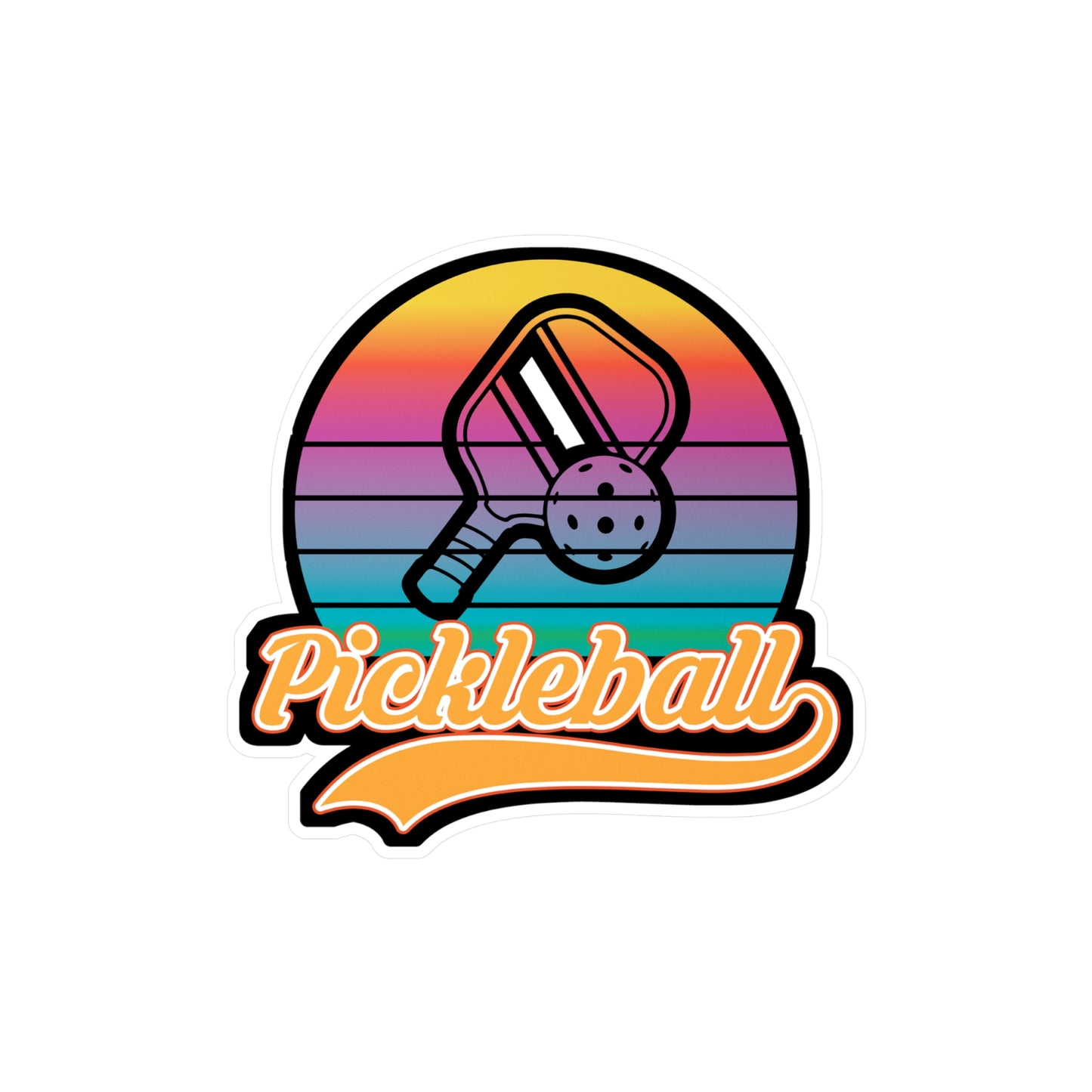 Pickleball -  Sticker for Car Window Laptop Sticker. Water Bottle Sticker, Vinyl  Decal,  Sticker -  Gift