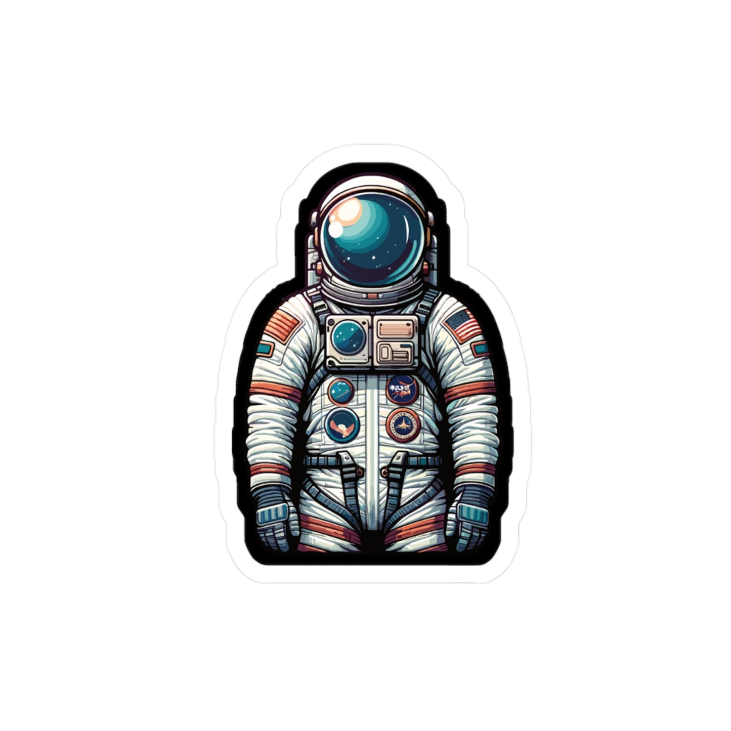 Astronaut - Space Sticker for Car Window Wall Laptop Sticker. Water Bottle Sticker, Vinyl Astronaut Decal, Cosmos Sticker - Space Gift