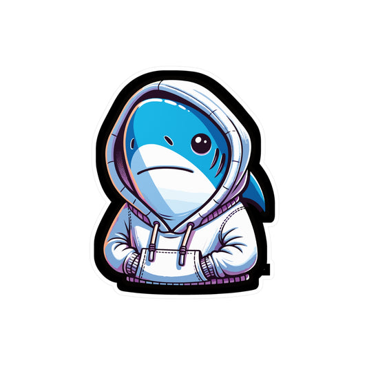 Cool Shark - Cool Sticker for Car Window Laptop Sticker. Water Bottle Sticker, Vinyl Shark Decal, Hoodie Sticker - Cool Gift