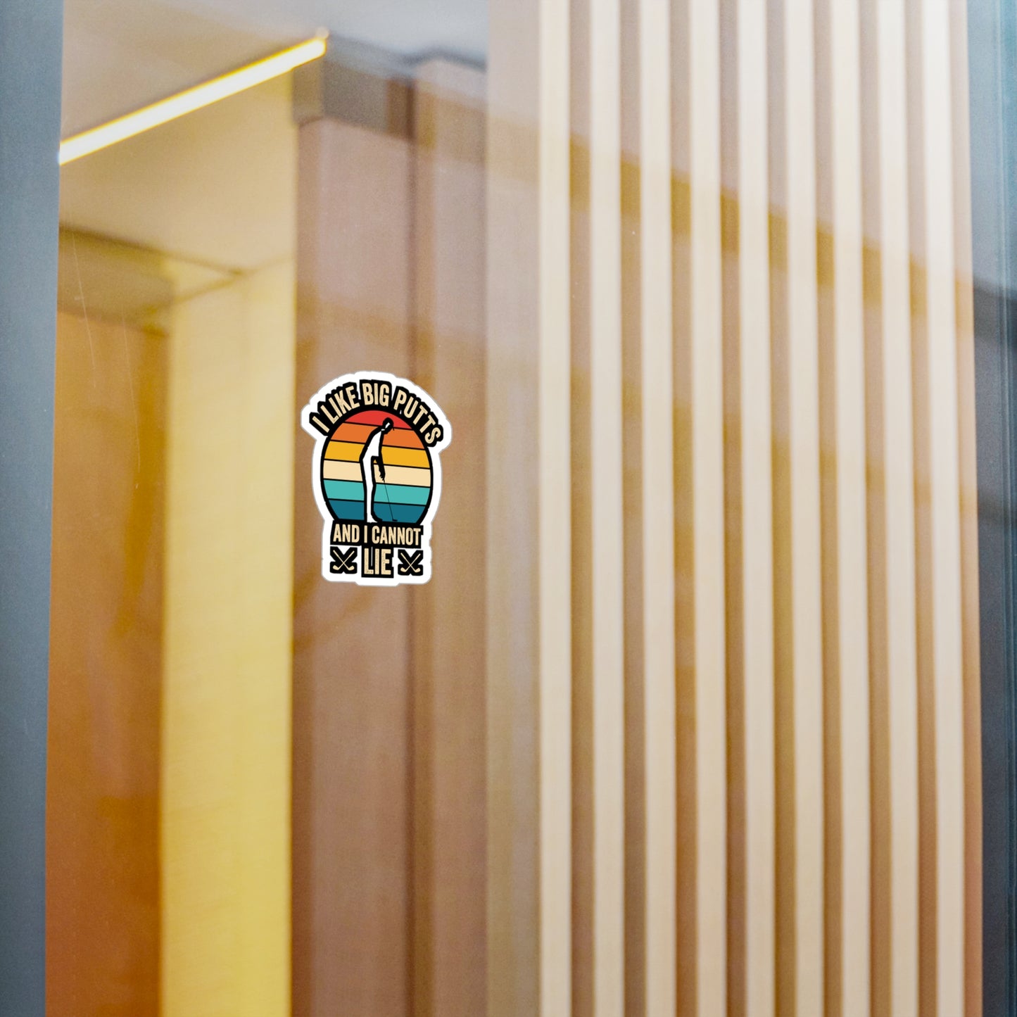 I Like Big Putts - Golf Sticker for Car Window Laptop Sticker. Water Bottle Sticker, Vinyl Golfing Decal, Golfer Sticker - Golf Gift