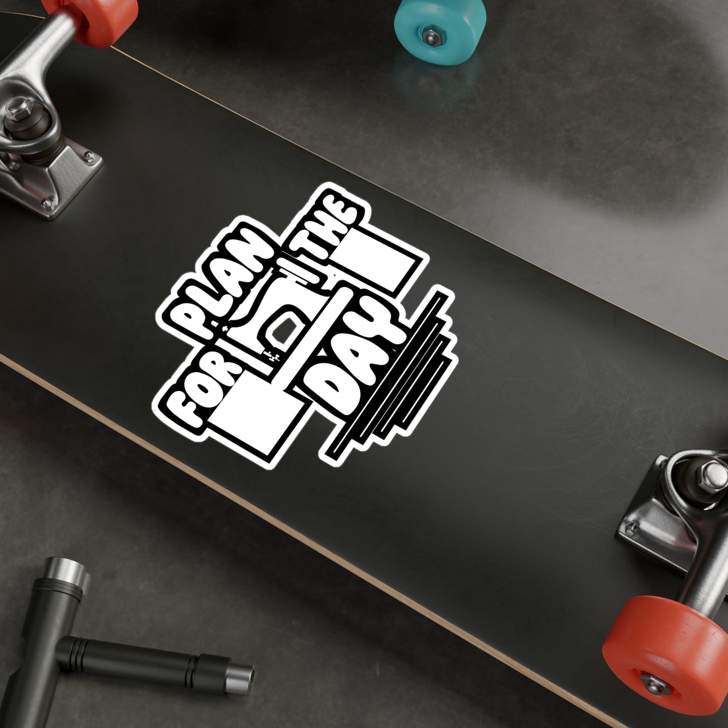 Plan for the Day - Sewing Sticker for Wall, Laptop, Window, Truck, Car Sewing Gift Vinyl Sew Decal Sticker