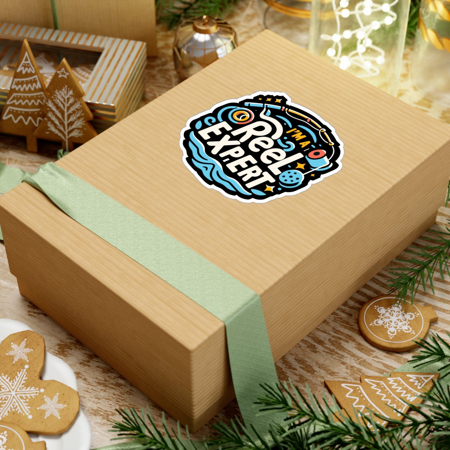 I'm a reel expert - Fishing Sticker for Car Window Laptop Sticker. Water Bottle Sticker, Vinyl Angling Decal, Lake Sticker - Fishing Gift