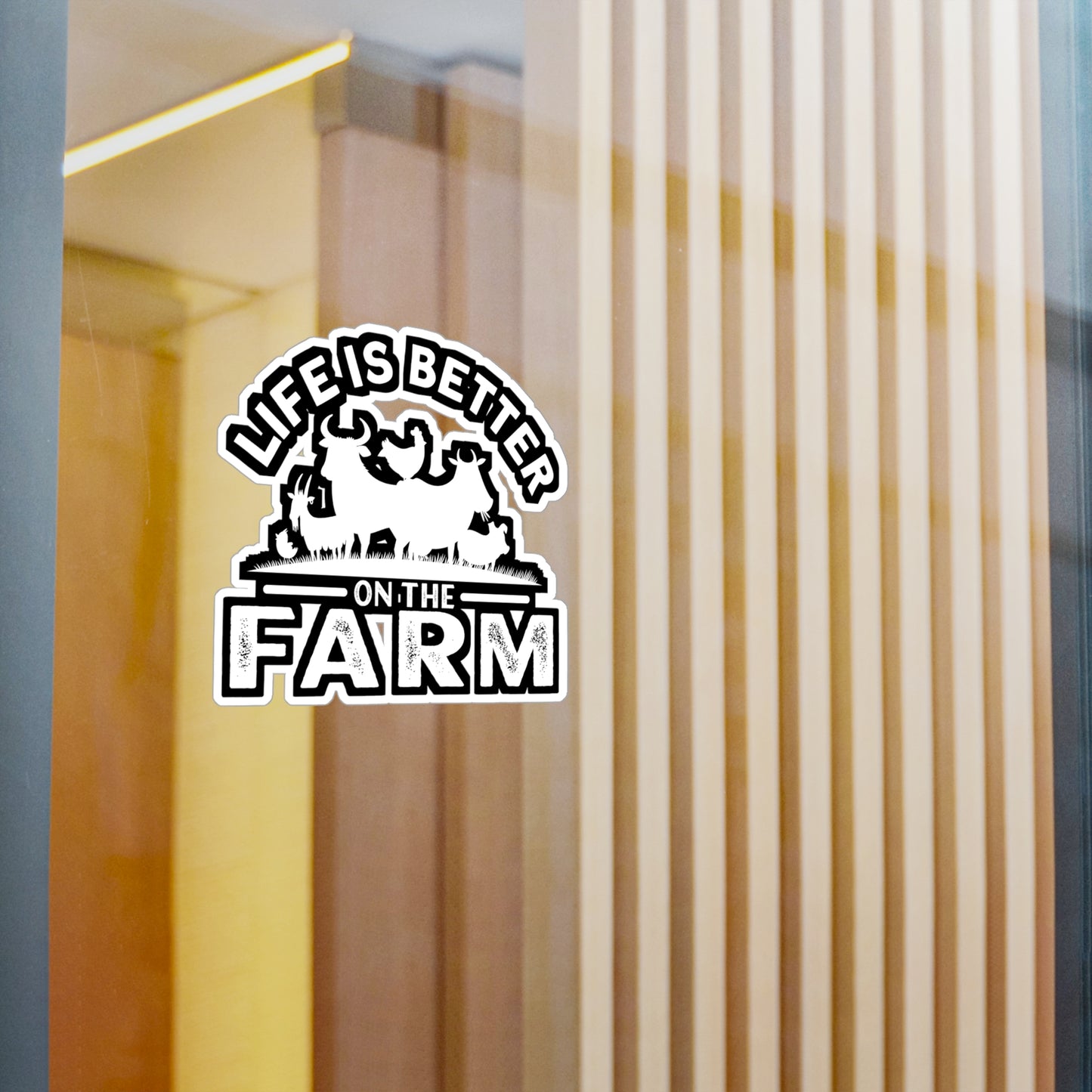 Life Is Better On the Farm - Farmer Sticker for Laptop Sticker. Water Bottle Sticker, Vinyl Farm Decal - Farmer Gift