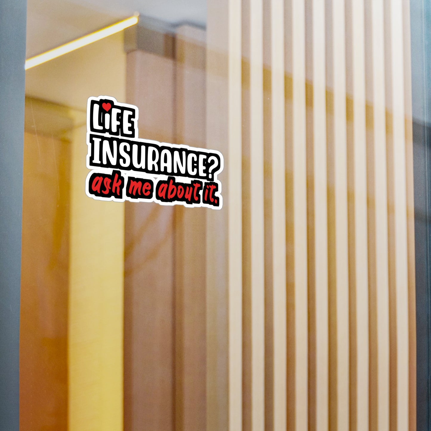 Life Insurance Ask Me About It | Insurance-agent Sticker | Policy Decals | Premium Laptop Sticker | Insurance-agent Gift | Policy Gift