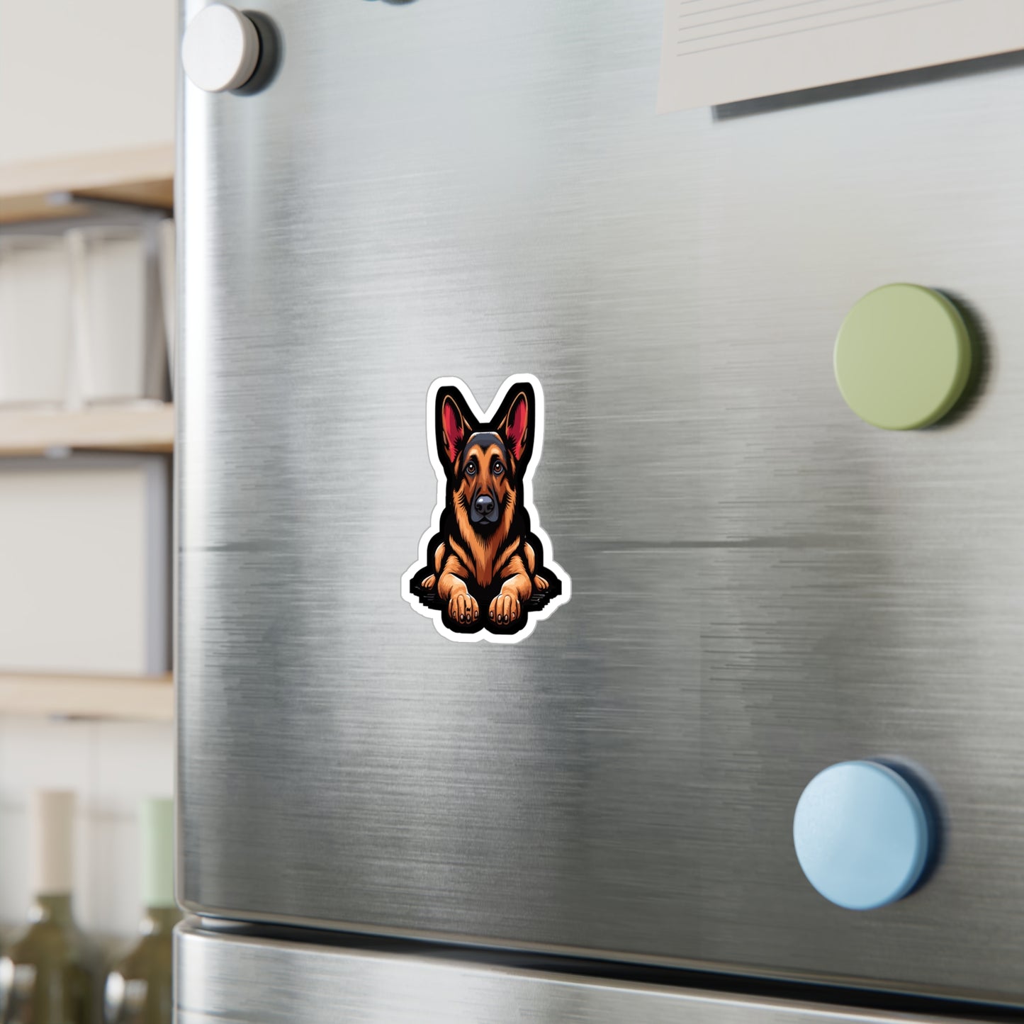 German Shepherd - German Sticker for Car Window Laptop Sticker. Water Bottle Sticker, Vinyl Shepherd Decal, Guard Sticker - German Gift