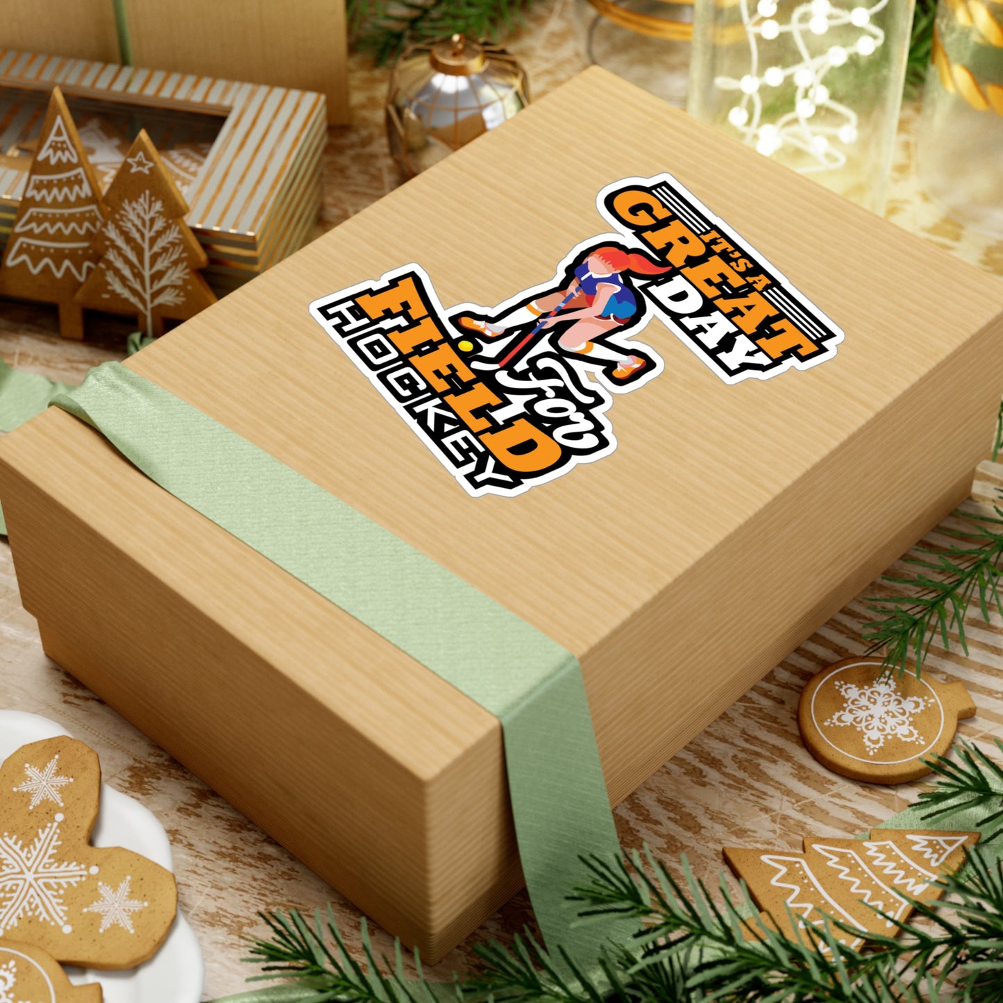 Great Day Field Hockey - Field hockey Sticker for Laptop Sticker. Water Bottle Sticker, Vinyl Hockey Decal - Field hockey Gift