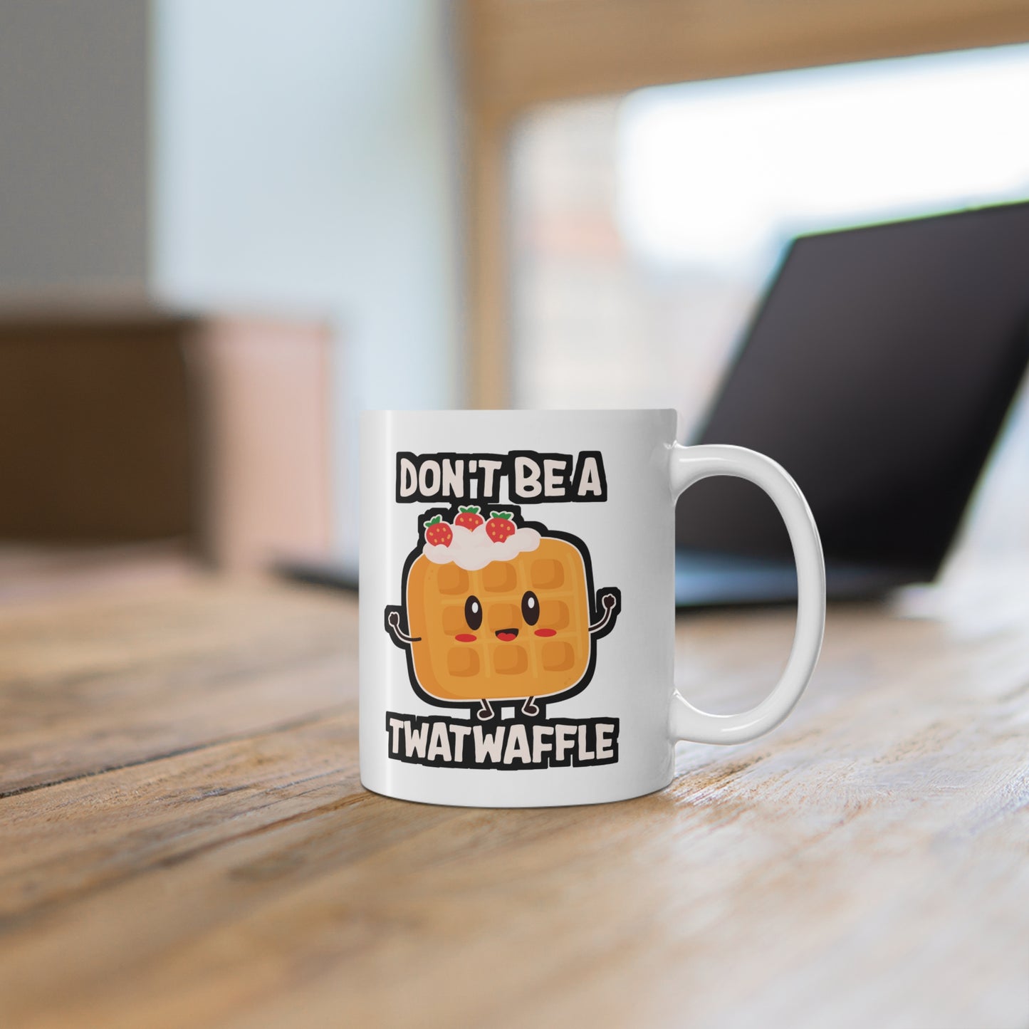 Don't Be A Twatwaffle Baking - Waffles Mug for Coffee 11oz. Waffles Cup, White ceramic, Pancakes Mug, Breakfast Tea Cup - Waffles Gift