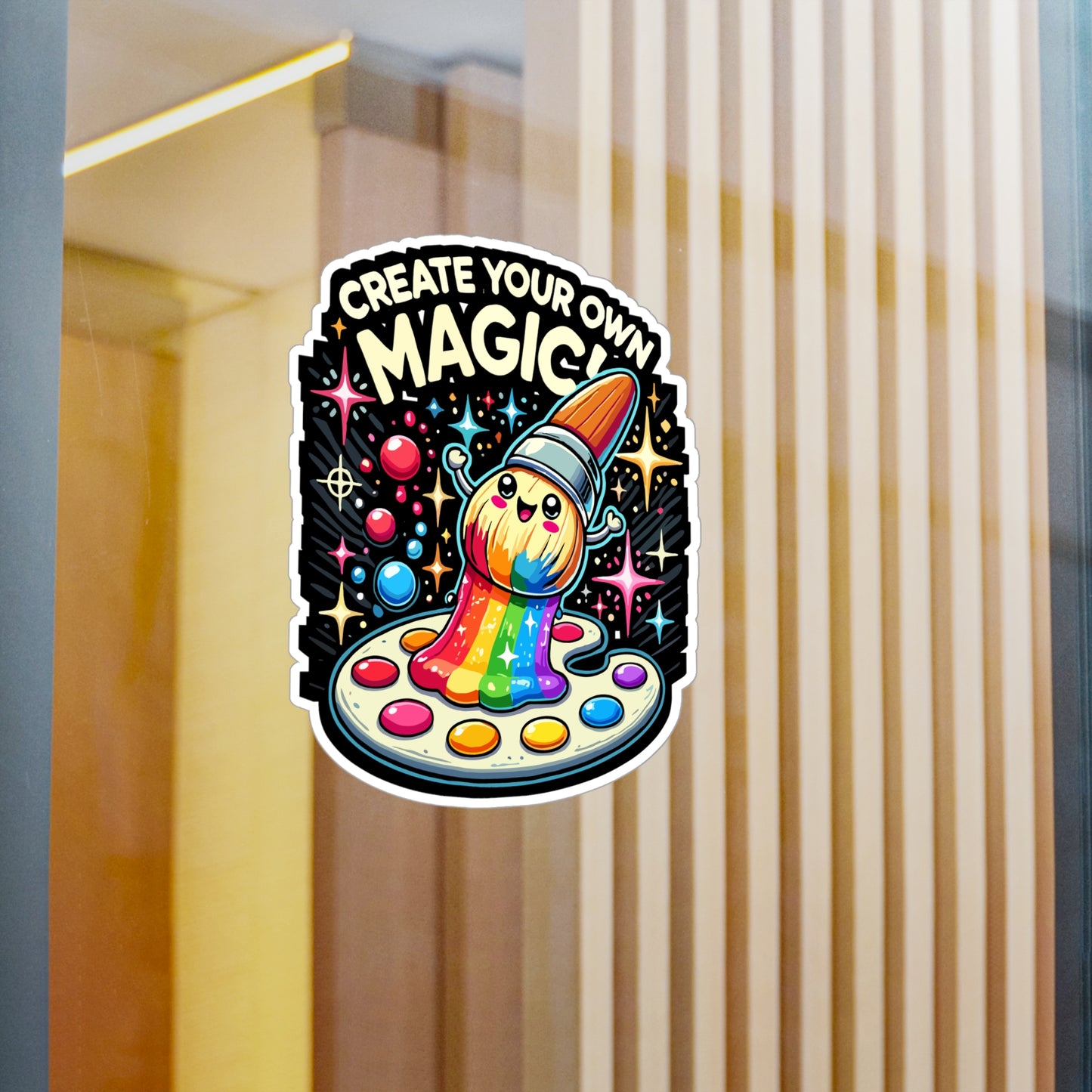 Create Your Own Magic - Art Sticker for Laptop Sticker. Water Bottle Sticker, Vinyl Artist Decal - Art Gift