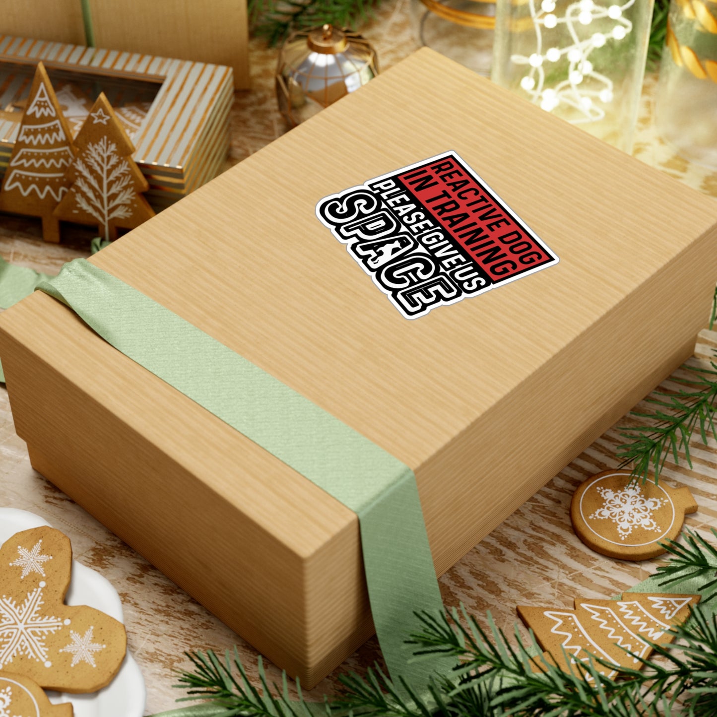 Reactive Dog In Training Please Give Us Space | Dog-trainer Sticker | Agility Decals | Dog-trainer Gift