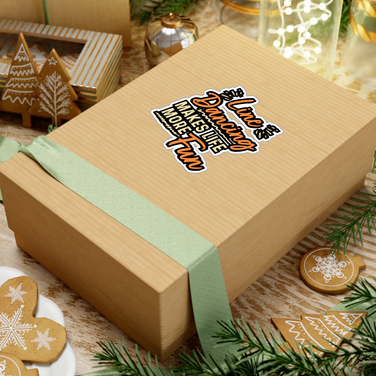 Line Dancing Makes Life More Fun | Line dance Sticker | Dancer Decals |  country-life Laptop Sticker | Line dance Gift | Dancer Gift