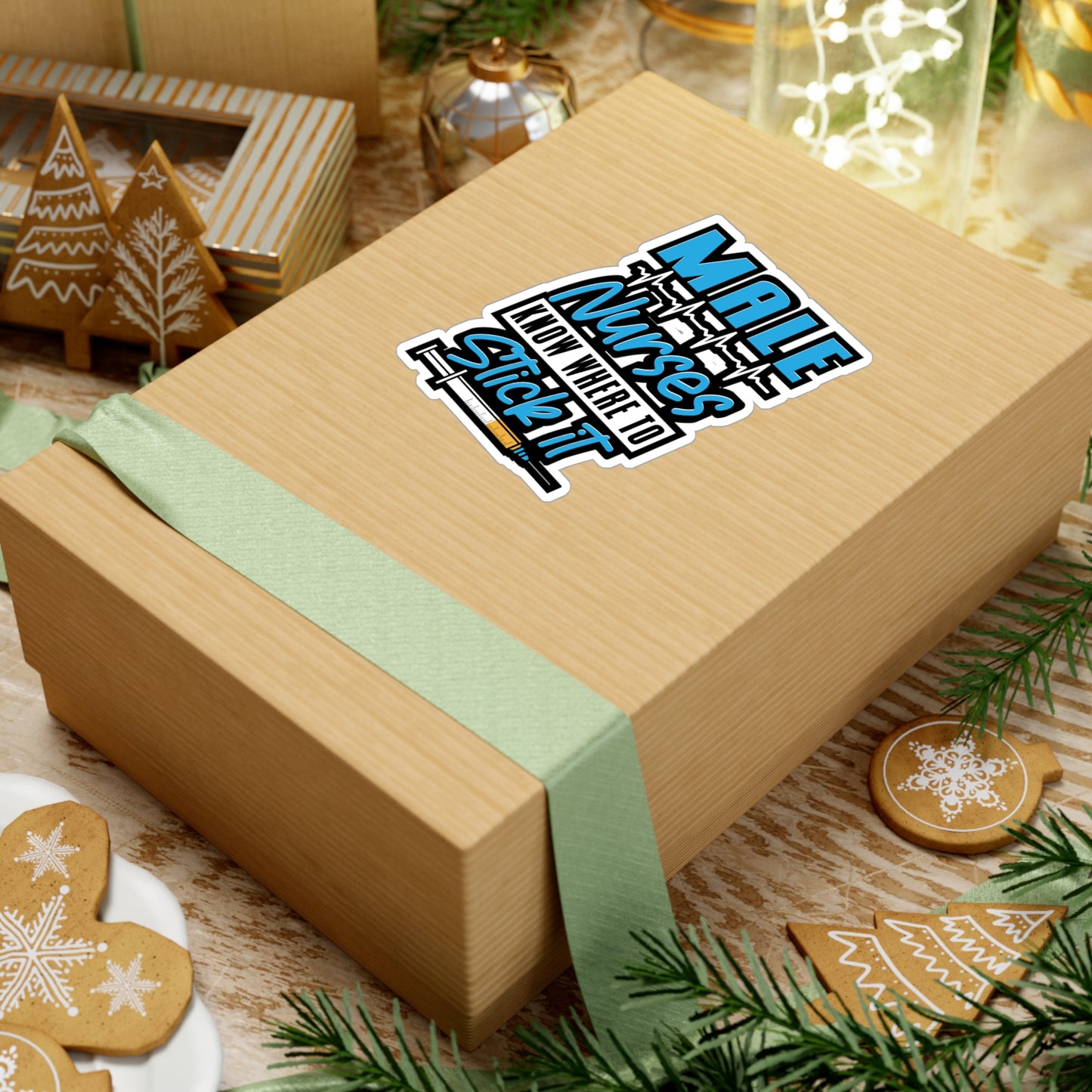 Know Where To Stick It Male Nurse | Bearded Sticker | Nurse Decals | Murse Laptop Sticker | Bearded Gift | Nurse Gift