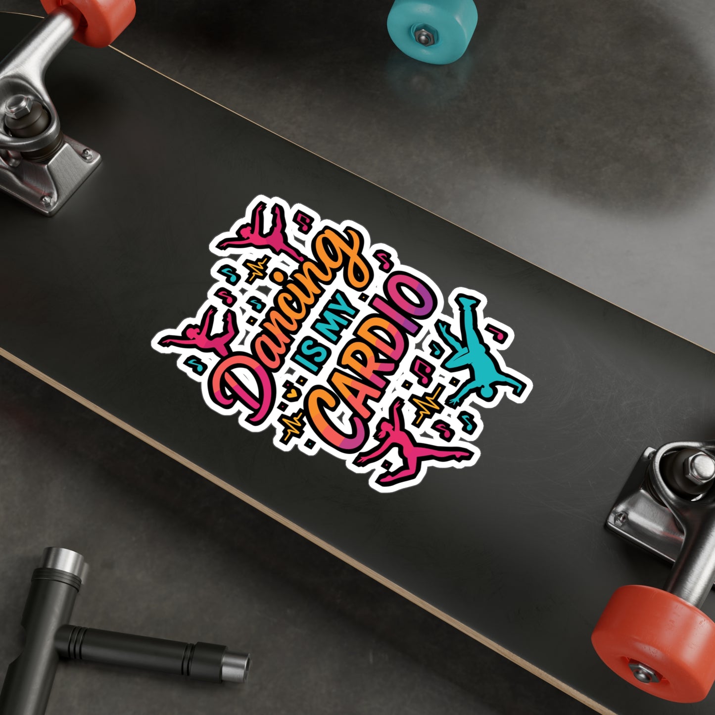 Dancing Is My Cardio – Dance Sticker for Laptop or Water Bottle | Vinyl Performing Arts Decal, Dancer Gift Idea