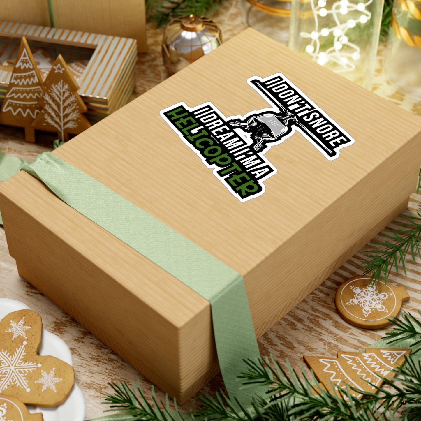 I'm A Helicopter | Helicopter Sticker | Chopper Decals | Helipad Laptop Sticker | Helicopter Gift | Chopper Gift