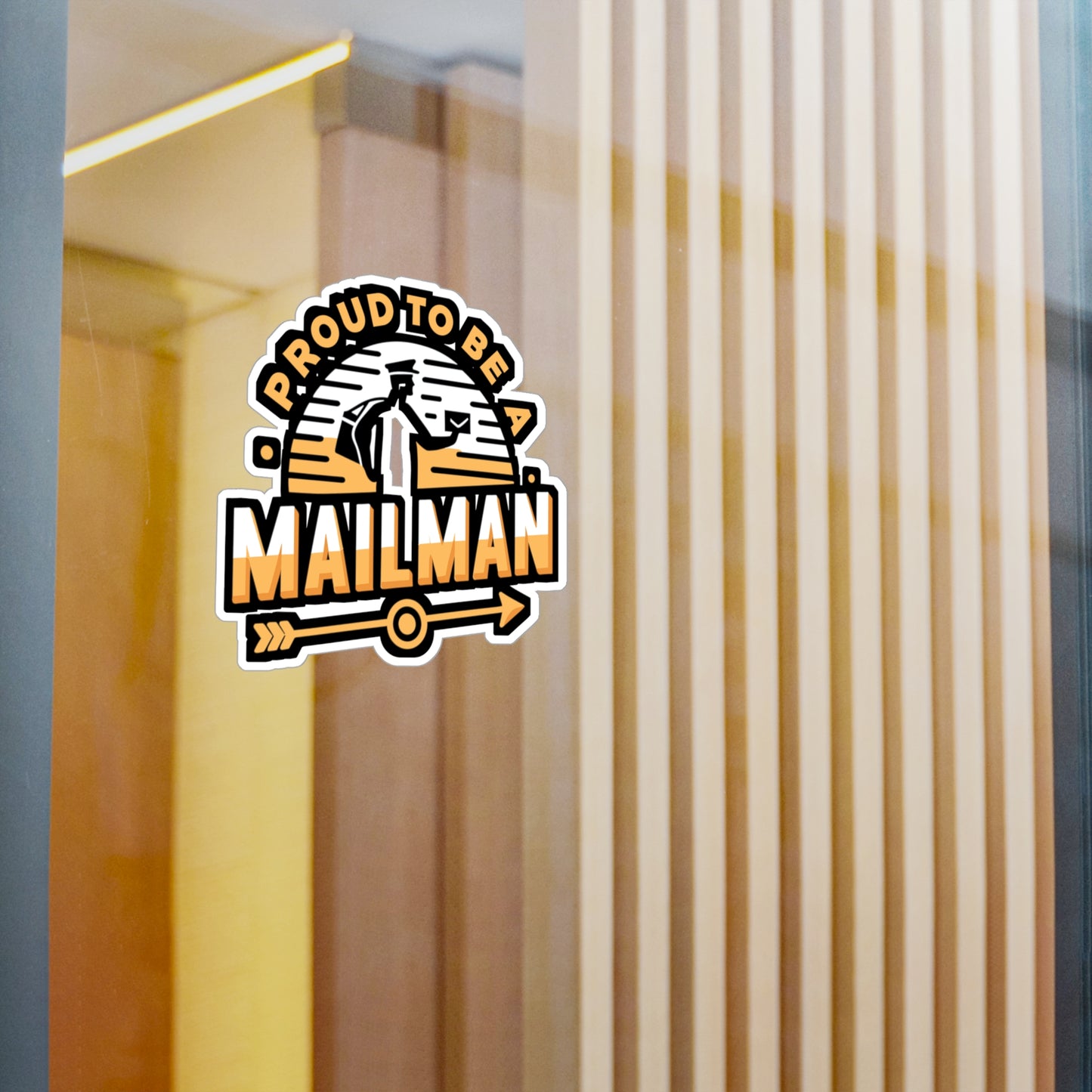 Proud to be a Mailman - Postal worker Sticker for Laptop Sticker. Water Bottle Sticker, Vinyl Funny postal worker Decal - Postal worker Gift