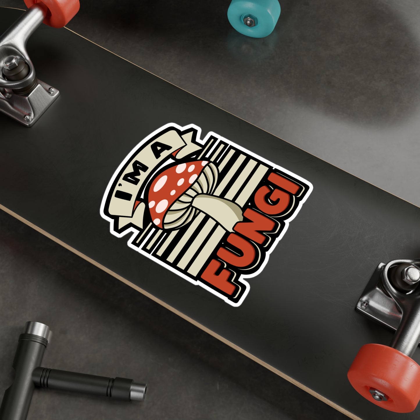 I'm A Fungi - Mushroom-hunting Sticker for Laptop Sticker. Water Bottle Sticker, Vinyl Morel Decal - Mushroom-hunting Gift