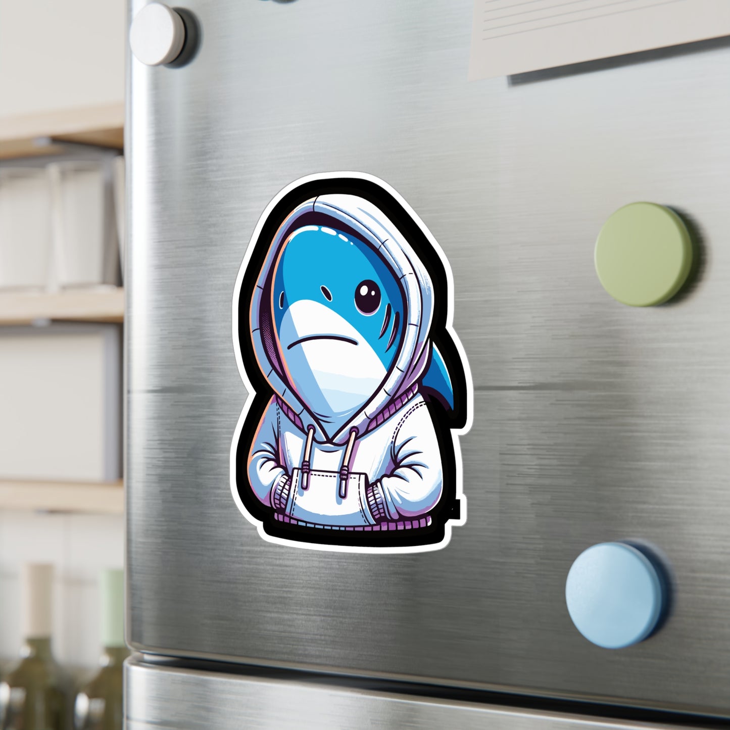 Cool Shark - Cool Sticker for Car Window Laptop Sticker. Water Bottle Sticker, Vinyl Shark Decal, Hoodie Sticker - Cool Gift