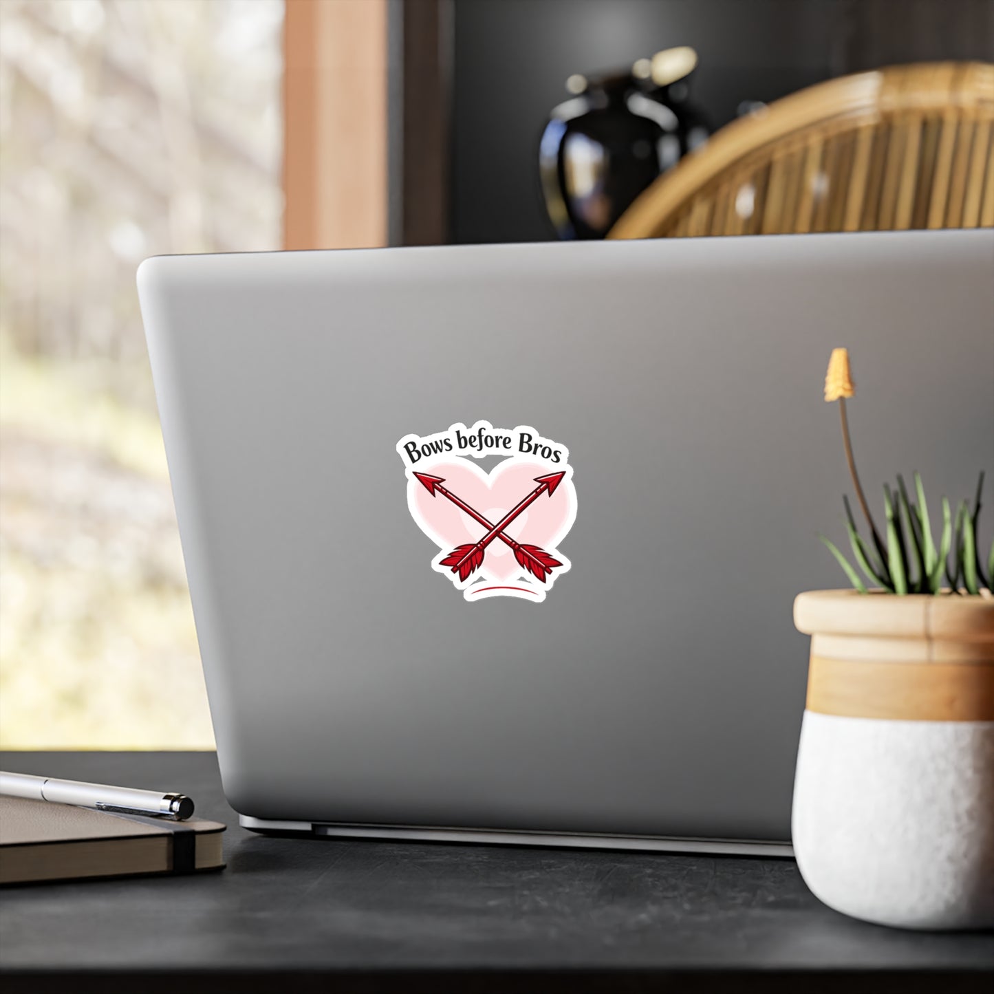 Archery Sticker Bows before Bros Funny Archer Hunting Shoot Design, Waterproof Vinyl Decals for Laptop Water Bottle