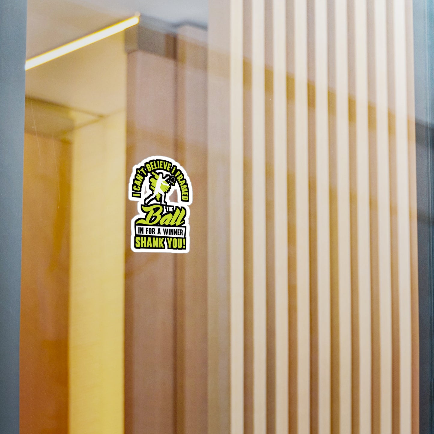 I Framed The Ball - Padel Sticker for Laptop Sticker. Water Bottle Sticker, Vinyl Padel court Decal - Padel Gift