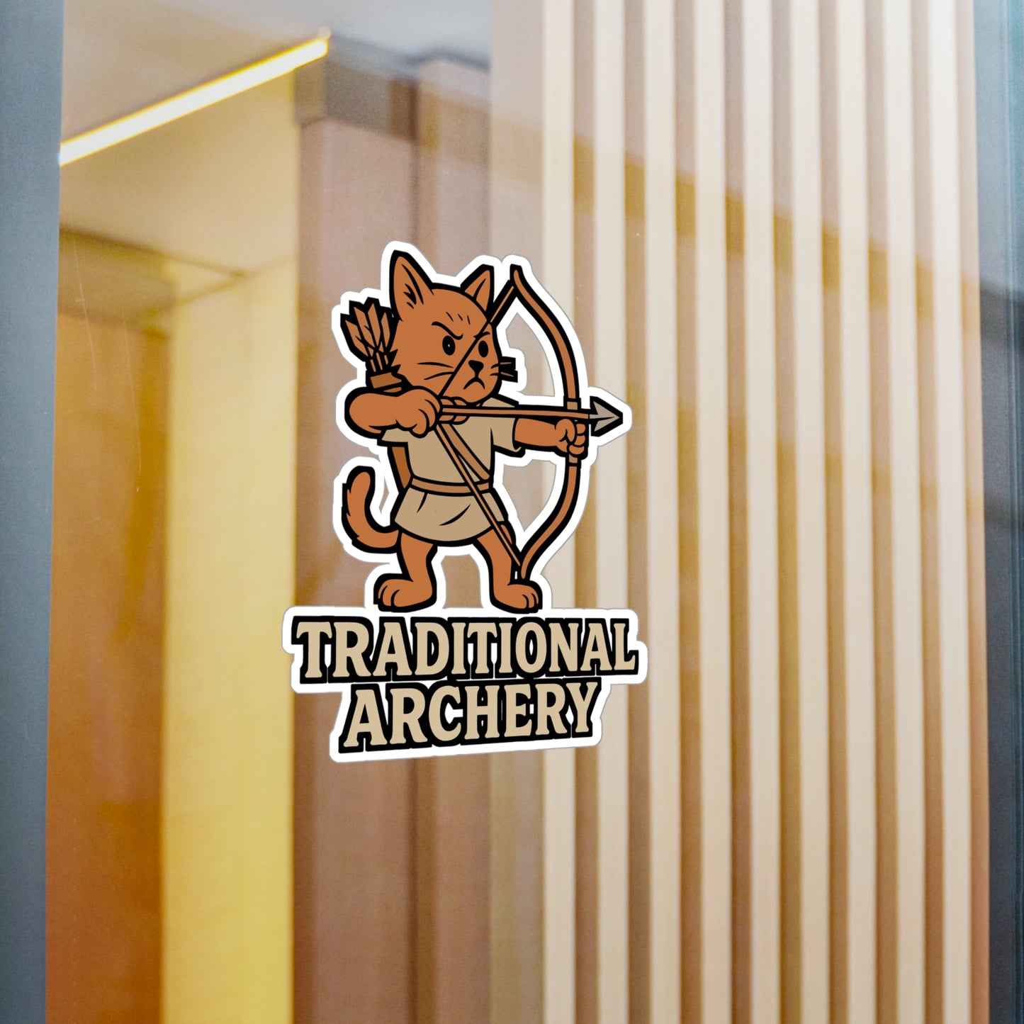 Traditional Archery - Archery Sticker for Laptop or Water Bottle - Gift for Archers and Bow Enthusiasts