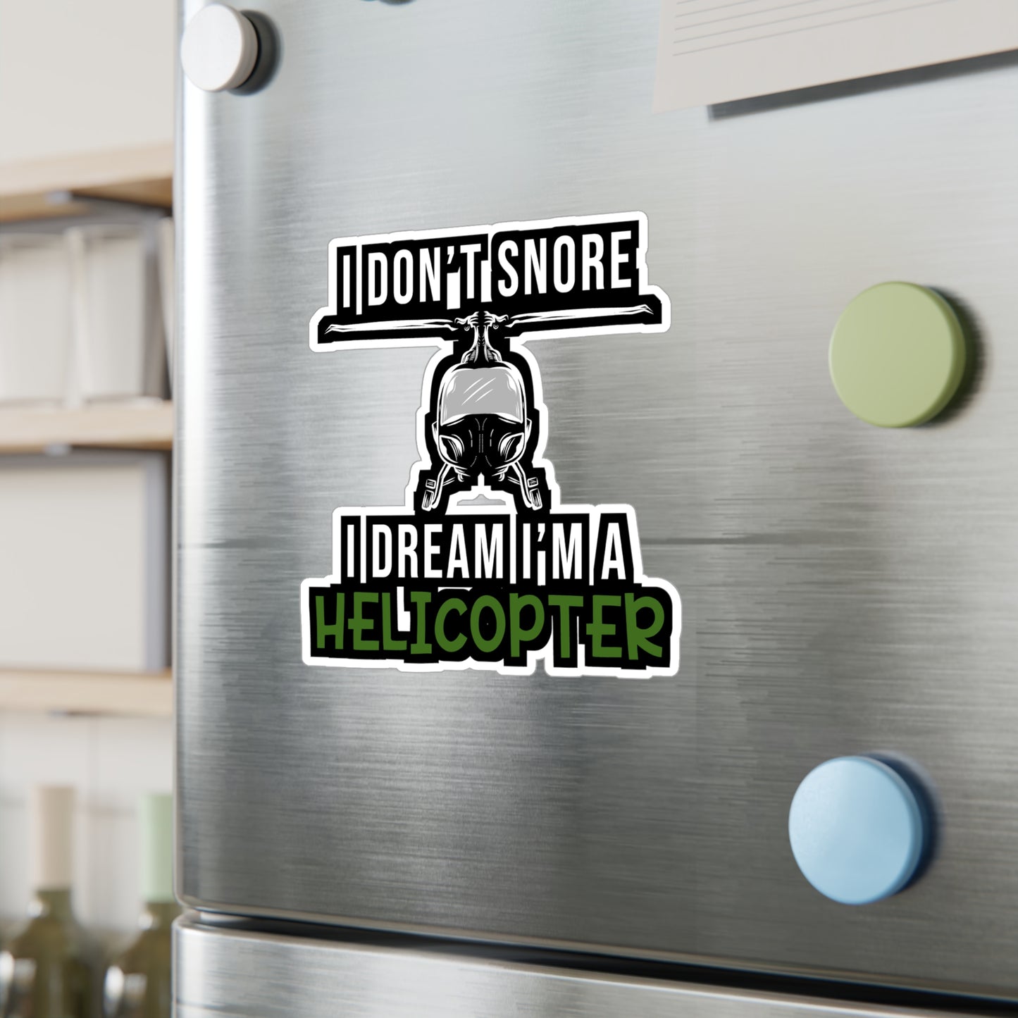 I'm A Helicopter | Helicopter Sticker | Chopper Decals | Helipad Laptop Sticker | Helicopter Gift | Chopper Gift