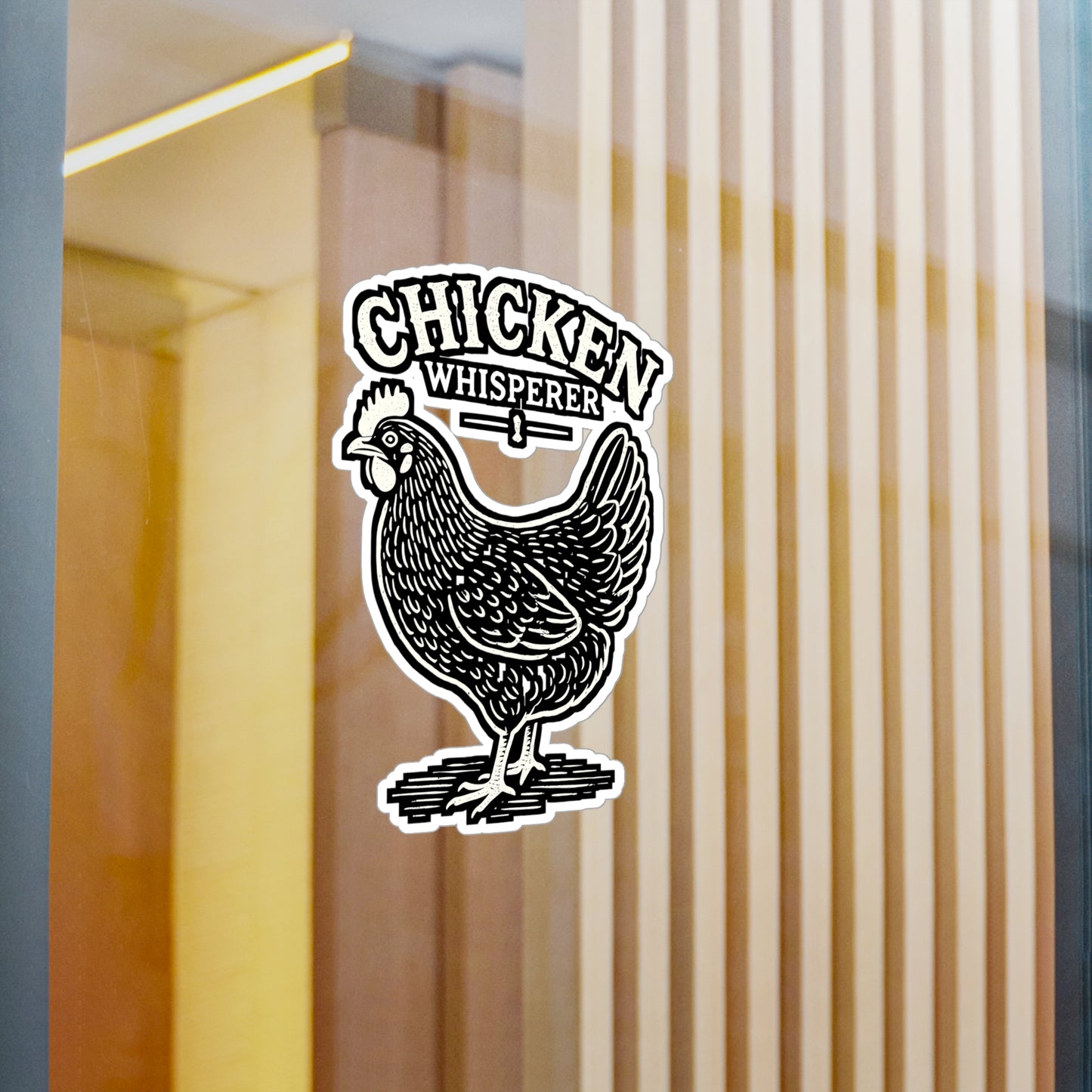 Chicken Whisperer – Vinyl Chicken Sticker for Car, Laptop, or Water Bottle | Rooster Decal, Funny Chicken Gift