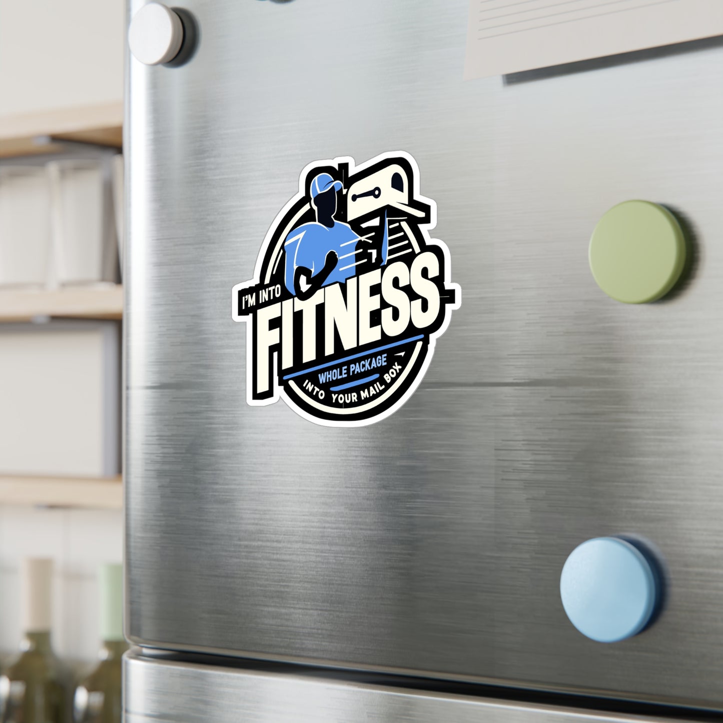 I'm Into Fitness  Whole Package In Your Mailbox - Postal worker Sticker for Laptop Sticker. Water Bottle Sticker, Vinyl Funny postal worker Decal - Postal worker Gift