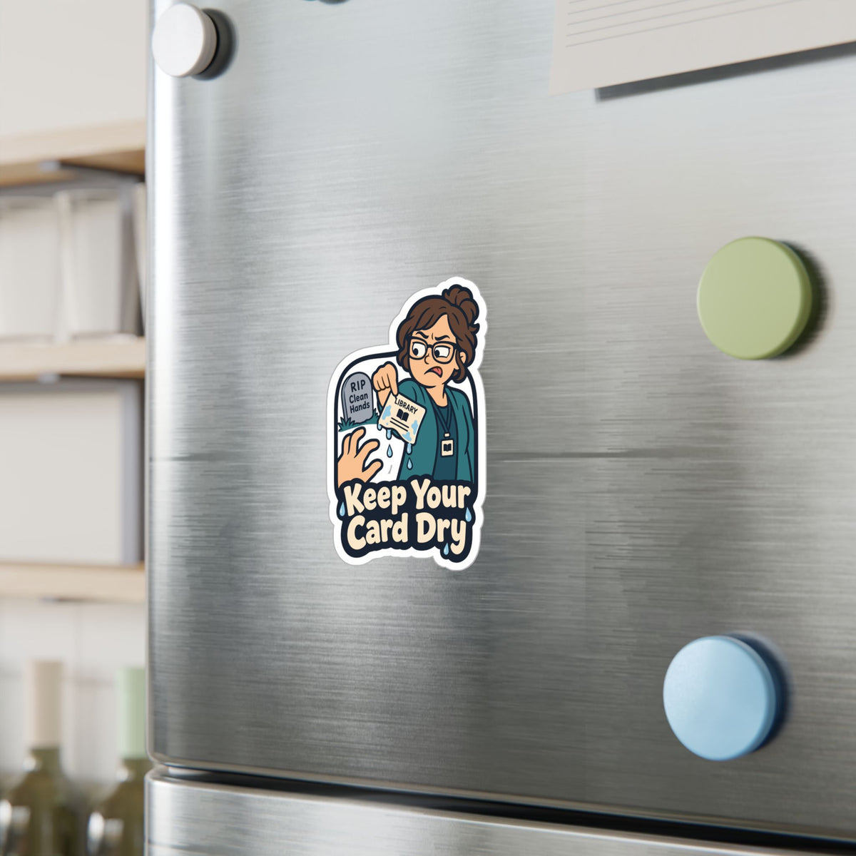 Librarian Sticker – Keep Your Card Dry, Fabulous Unicorn Decals with Magical Charm for Laptop or Water Bottle