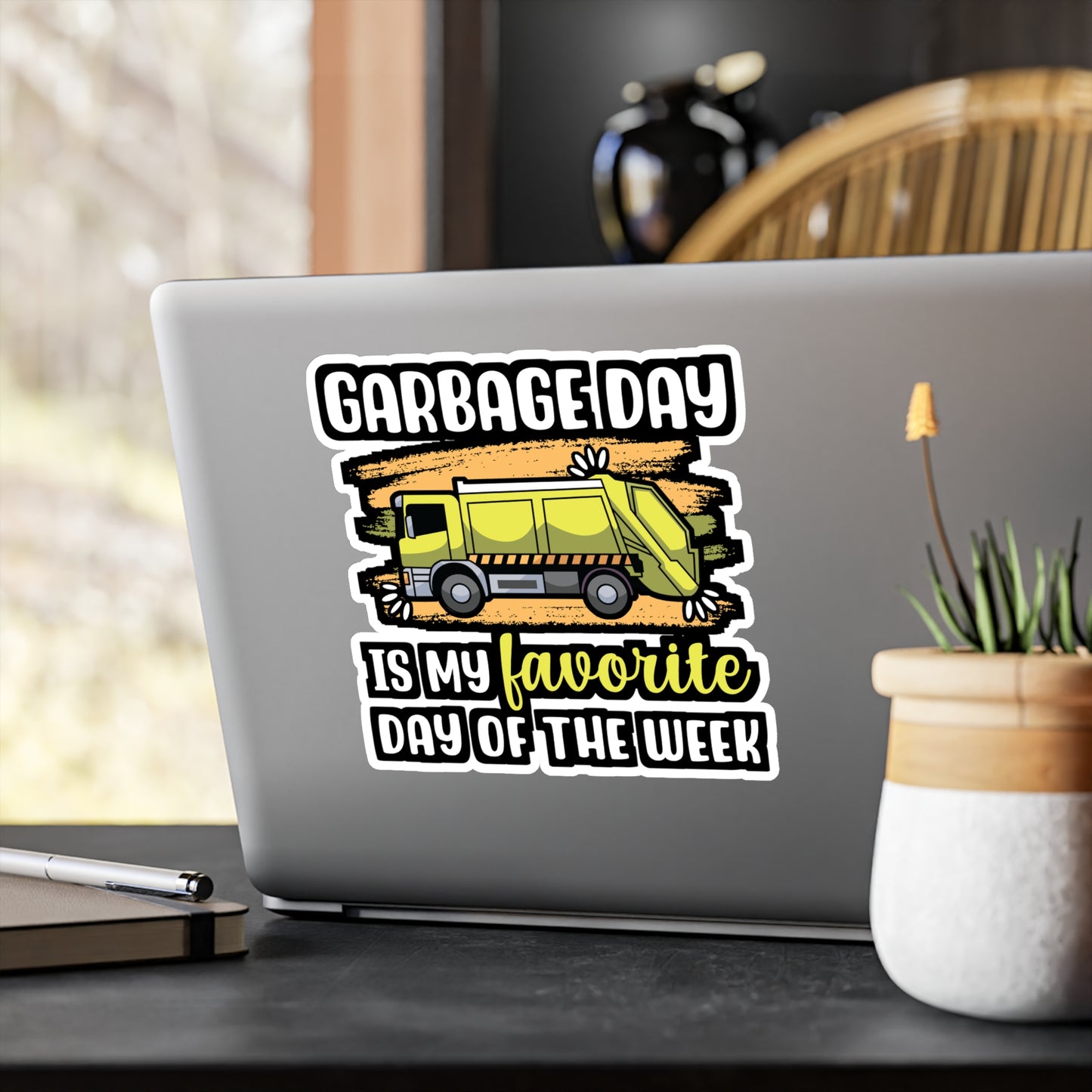 Garbage Day Is My Favourite Day Of The Week | Garbage Sticker | Truck Decals | Litter Laptop Sticker | Garbage Gift | Truck Gift