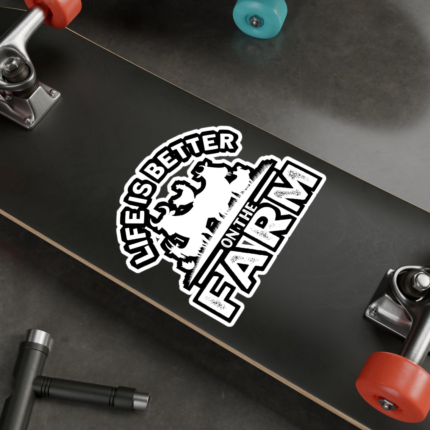 Life Is Better On the Farm - Farmer Sticker for Laptop Sticker. Water Bottle Sticker, Vinyl Farm Decal - Farmer Gift