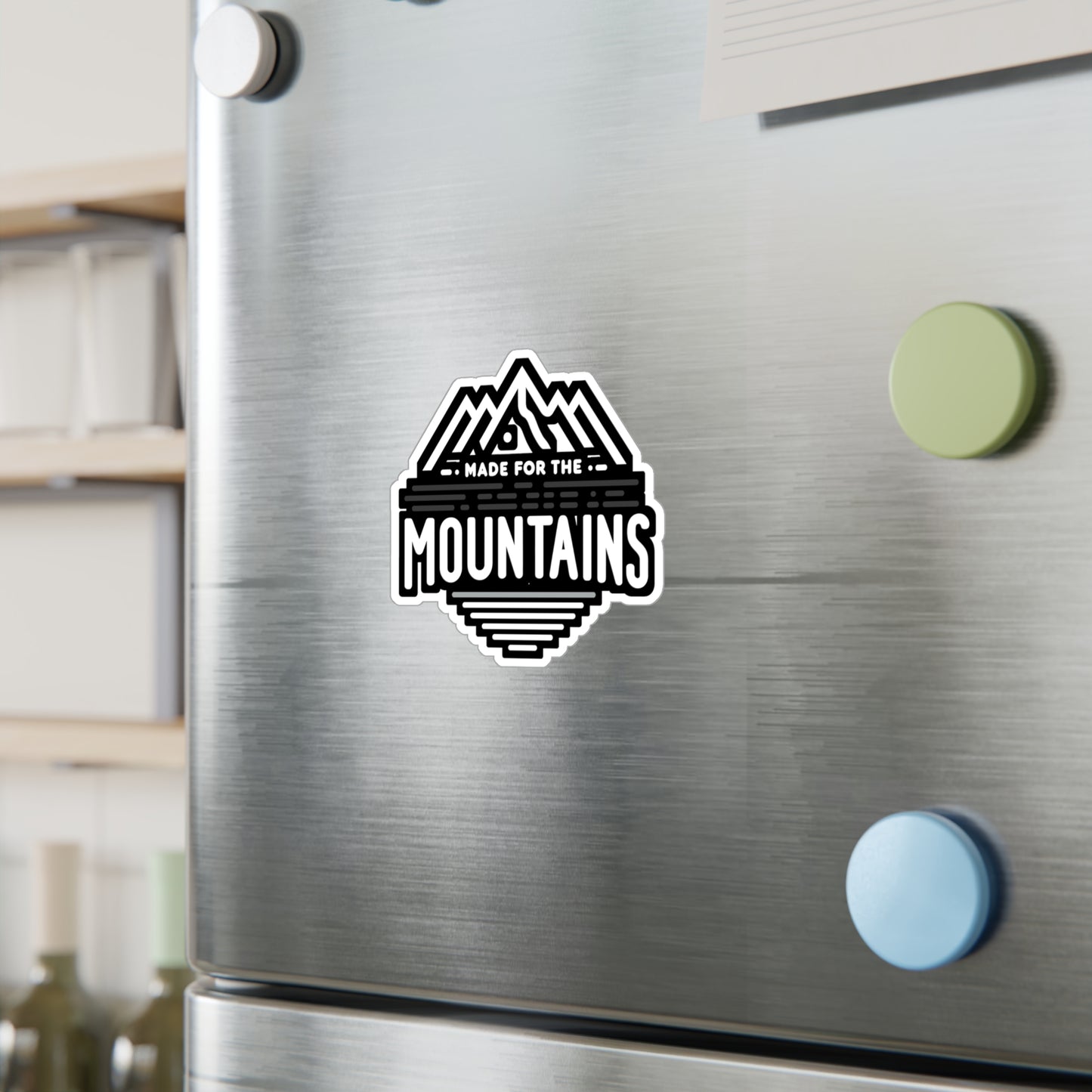 Made For The Mountains - Hiking Sticker for Laptop Sticker. Water Bottle Sticker, Vinyl Hiker Decal - Hiking Gift