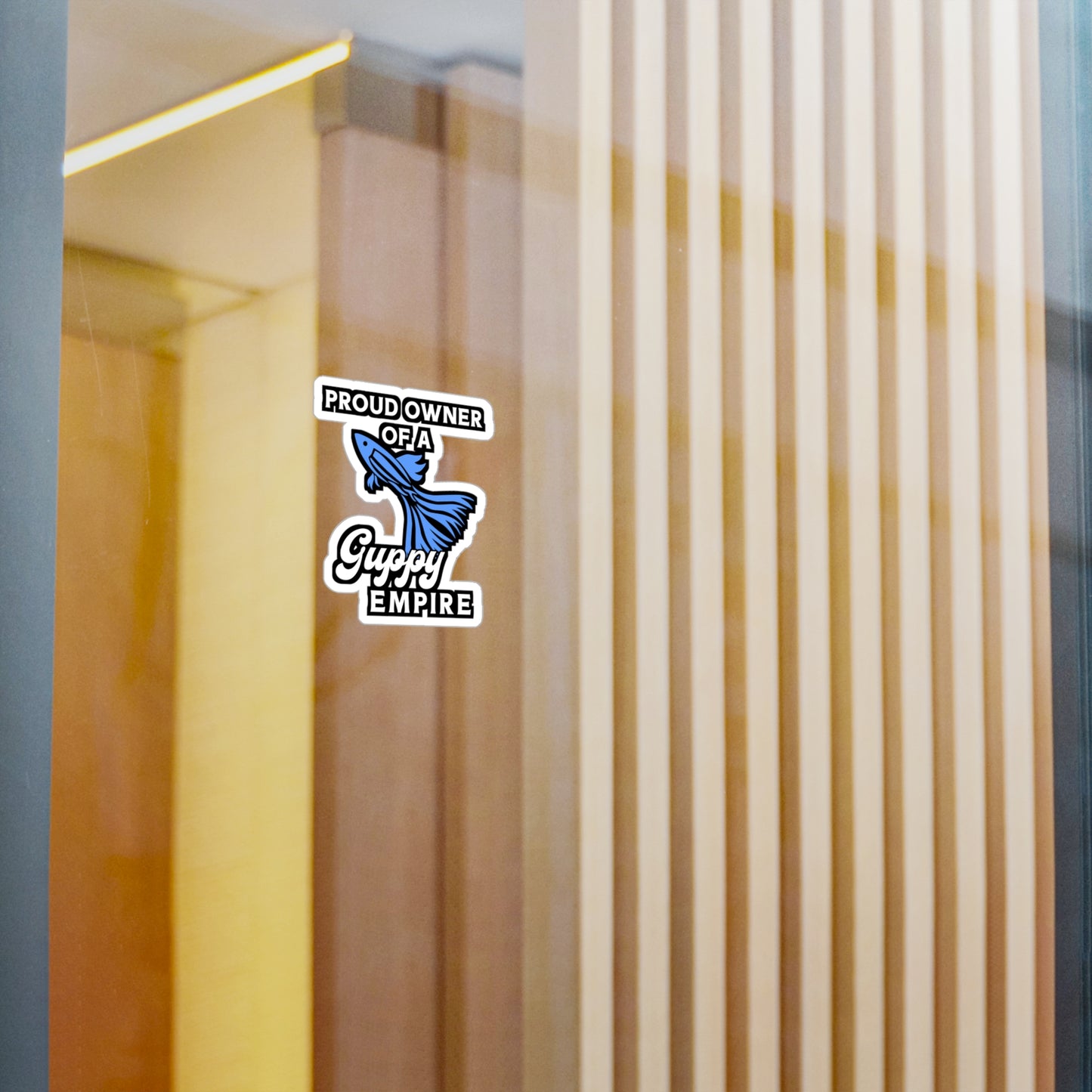 Proud Owner of A Guppy Empire | Guppy Sticker | Aquarist Decals | Aquascaping Laptop Sticker | Guppy Gift | Aquarist Gift