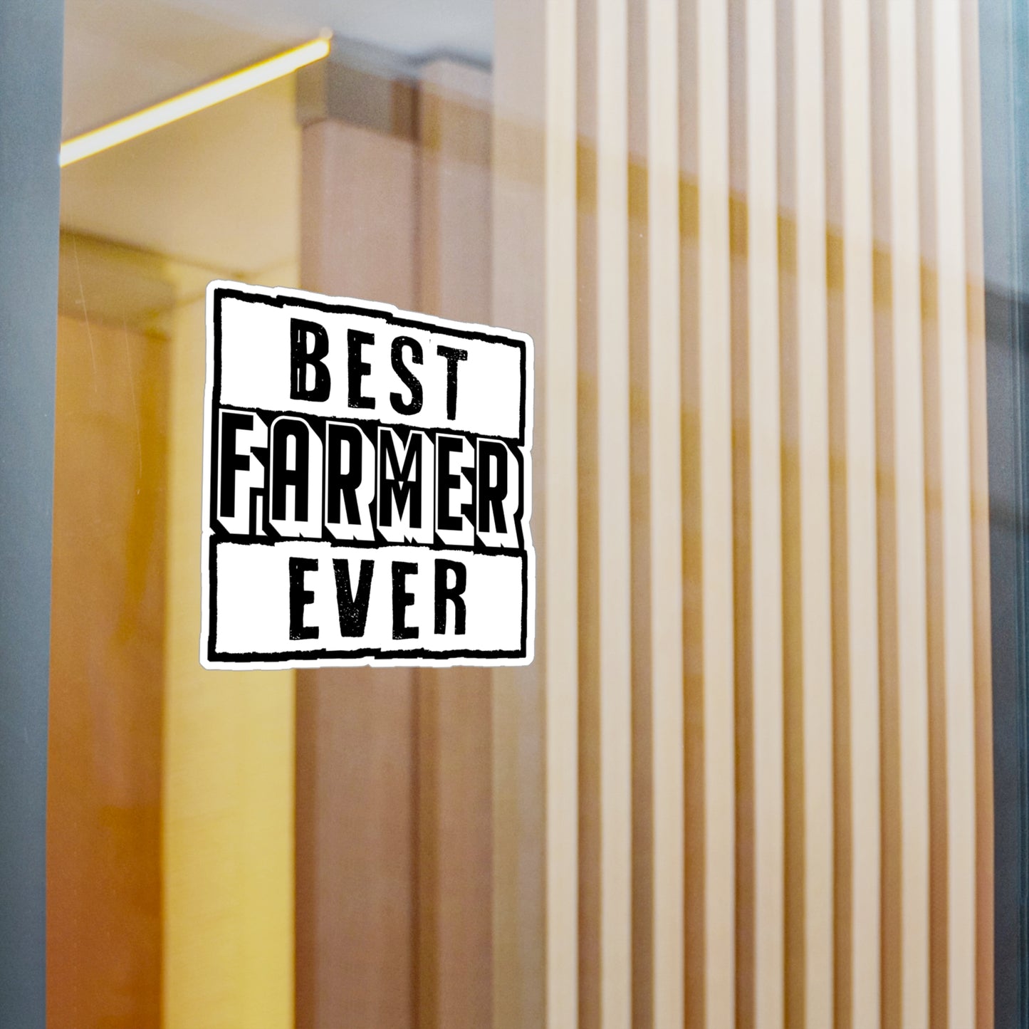 Best Farmer Ever - Farmer Sticker for Car Window Laptop Sticker. Water Bottle Sticker, Vinyl Farm Decal, Farming Sticker - Farmer Gift