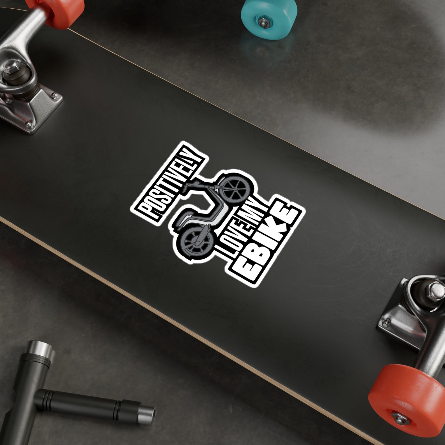 Positively Love My eBike - E-bike Sticker for Laptop Sticker. Water Bottle Sticker, Vinyl Electric-bike Decal - E-bike Gift