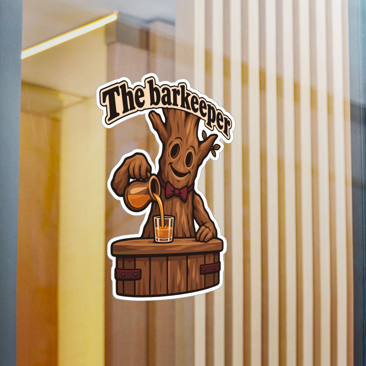 Tree Sticker The Barkeeper – Funny Branch Manager Design for a Tree Worker, Laptop and Water Bottle Decals