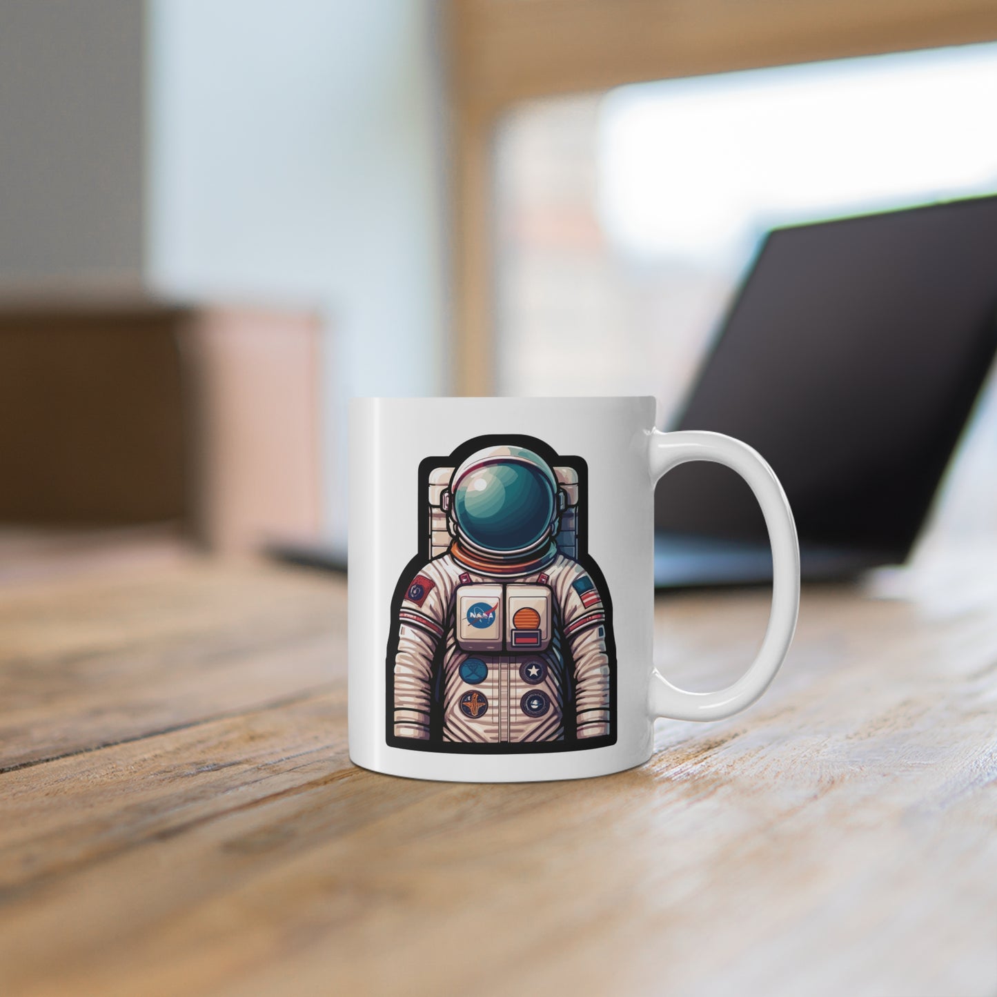 Astronaut - Space Mug for Coffee 11oz. Space Cup, White ceramic, Astronaut Mug, Cosmos Tea Cup - Space Gift