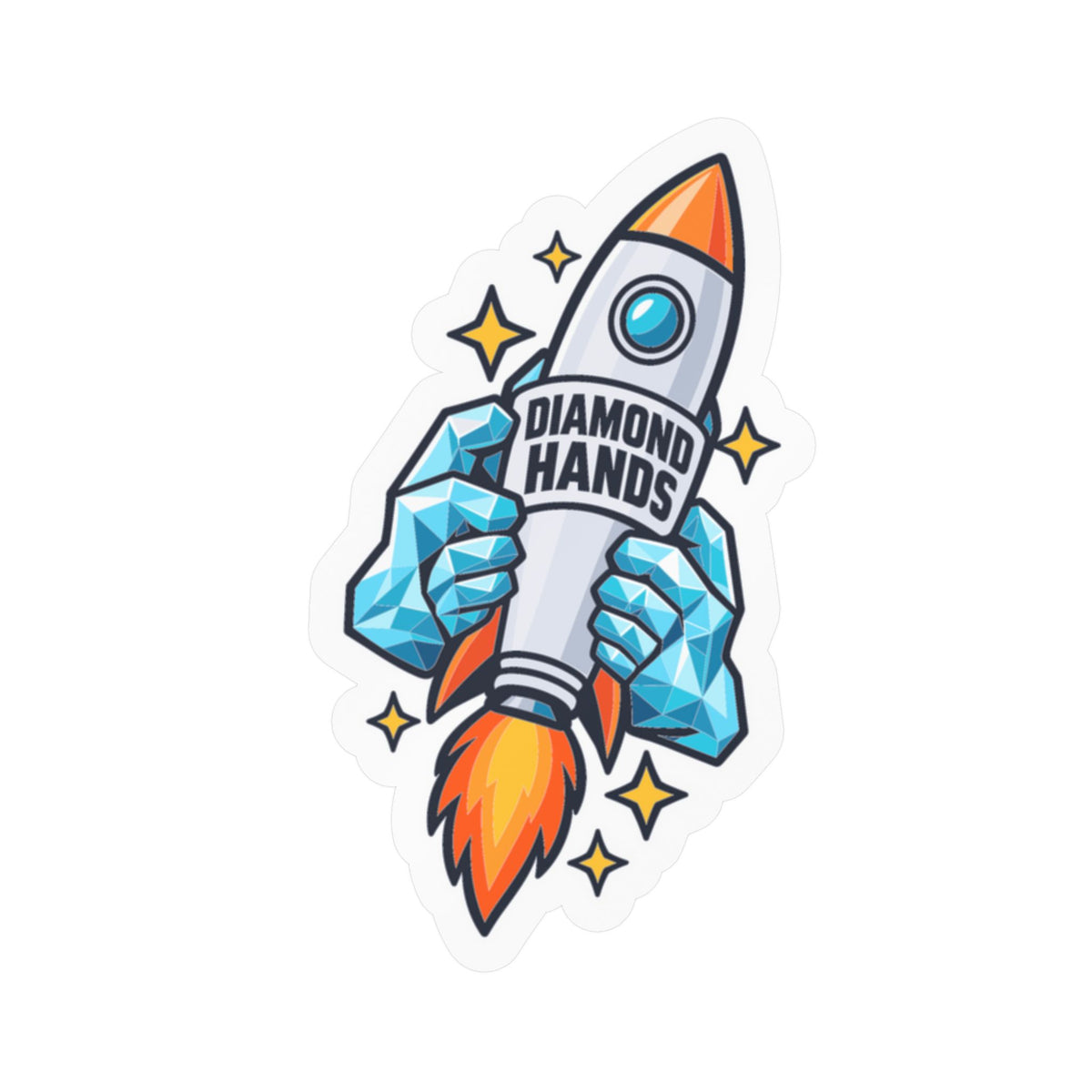 Day Trading Sticker - Diamond Hands Decals for the Stock Market and Forex Trader, Laptop & Water Bottle Decor