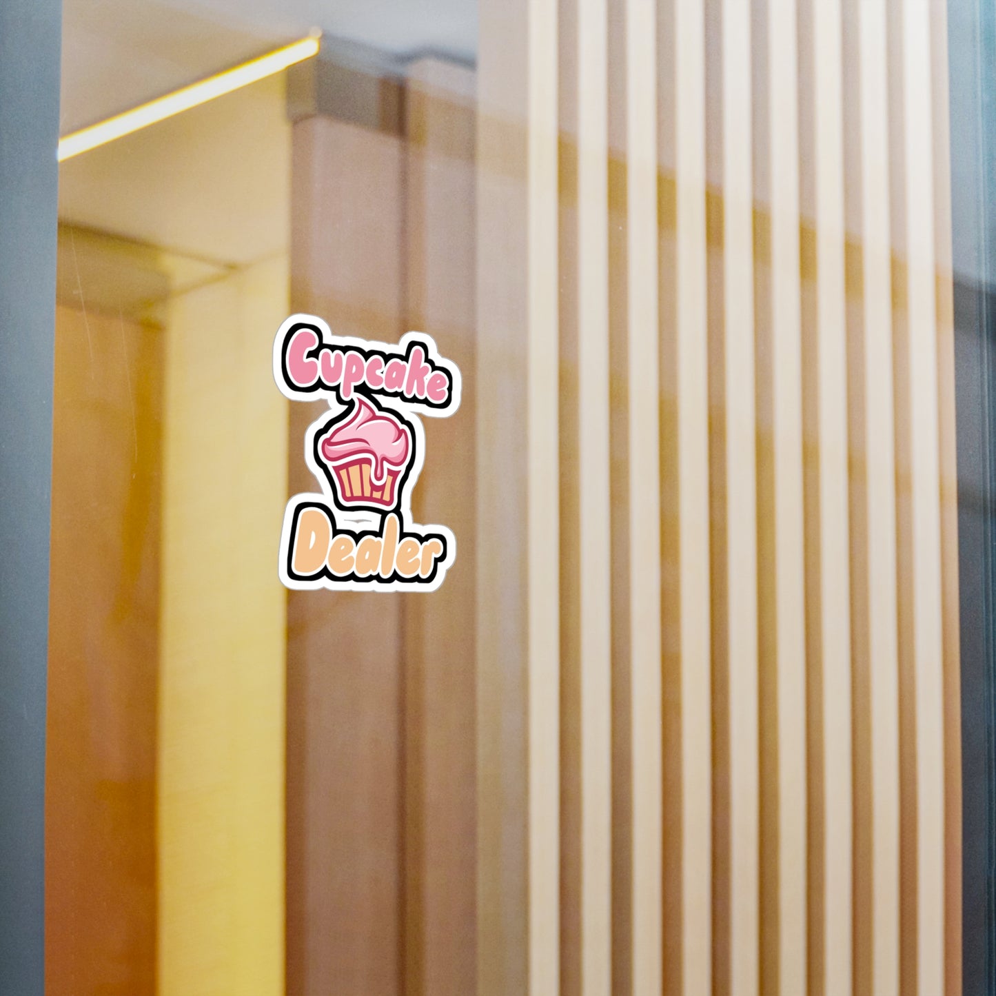 Cupcake Dealer - Cupcake Sticker for Wall, Laptop, Window, Truck, Car Cupcake Gift Vinyl Cake Decal Sticker
