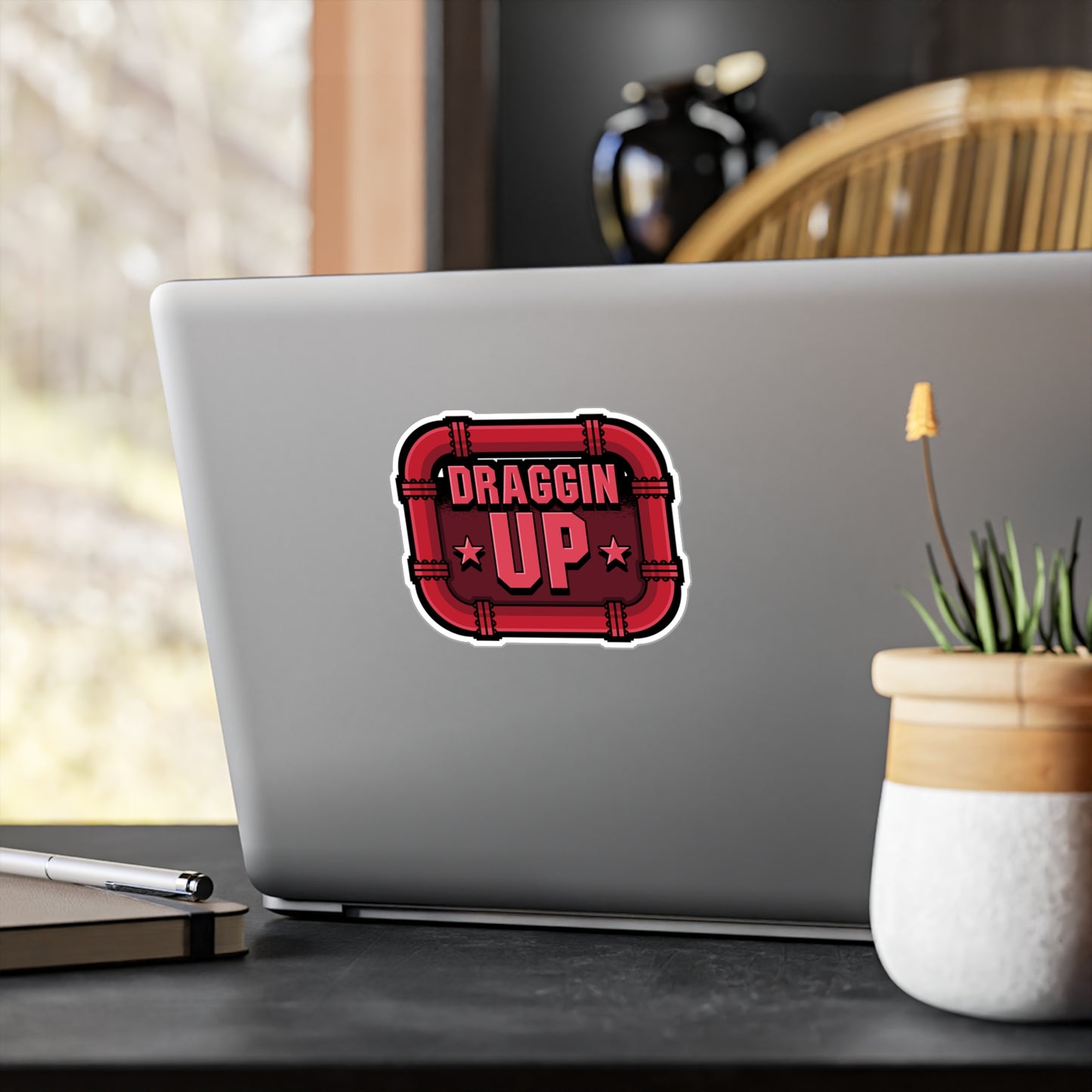 Draggin Up - Welding Sticker for Car Window Laptop Sticker. Water Bottle Sticker, Vinyl Welder Decal, Tack Sticker - Welding Gift