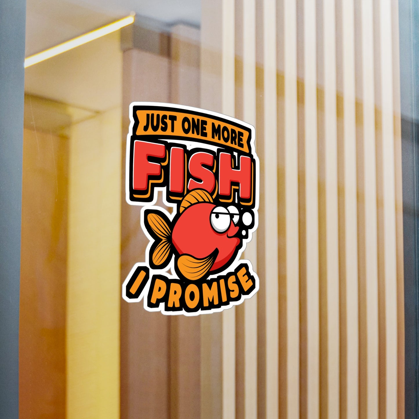 Just One More Fish I Promise - Aquarist Sticker for Laptop Sticker. Water Bottle Sticker, Vinyl Aquascaping Decal - Aquarist Gift