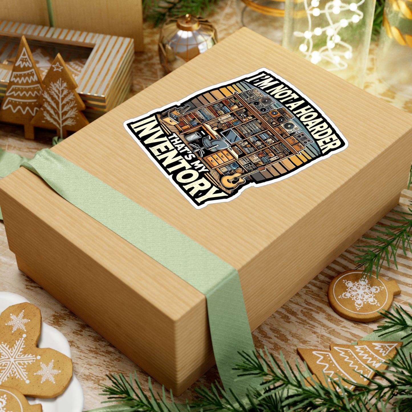 I'm Not A Hoarder, That's My Inventory - Entrepreneur Sticker for Laptop Sticker. Water Bottle Sticker, Vinyl Hoarder Decal - Entrepreneur Gift